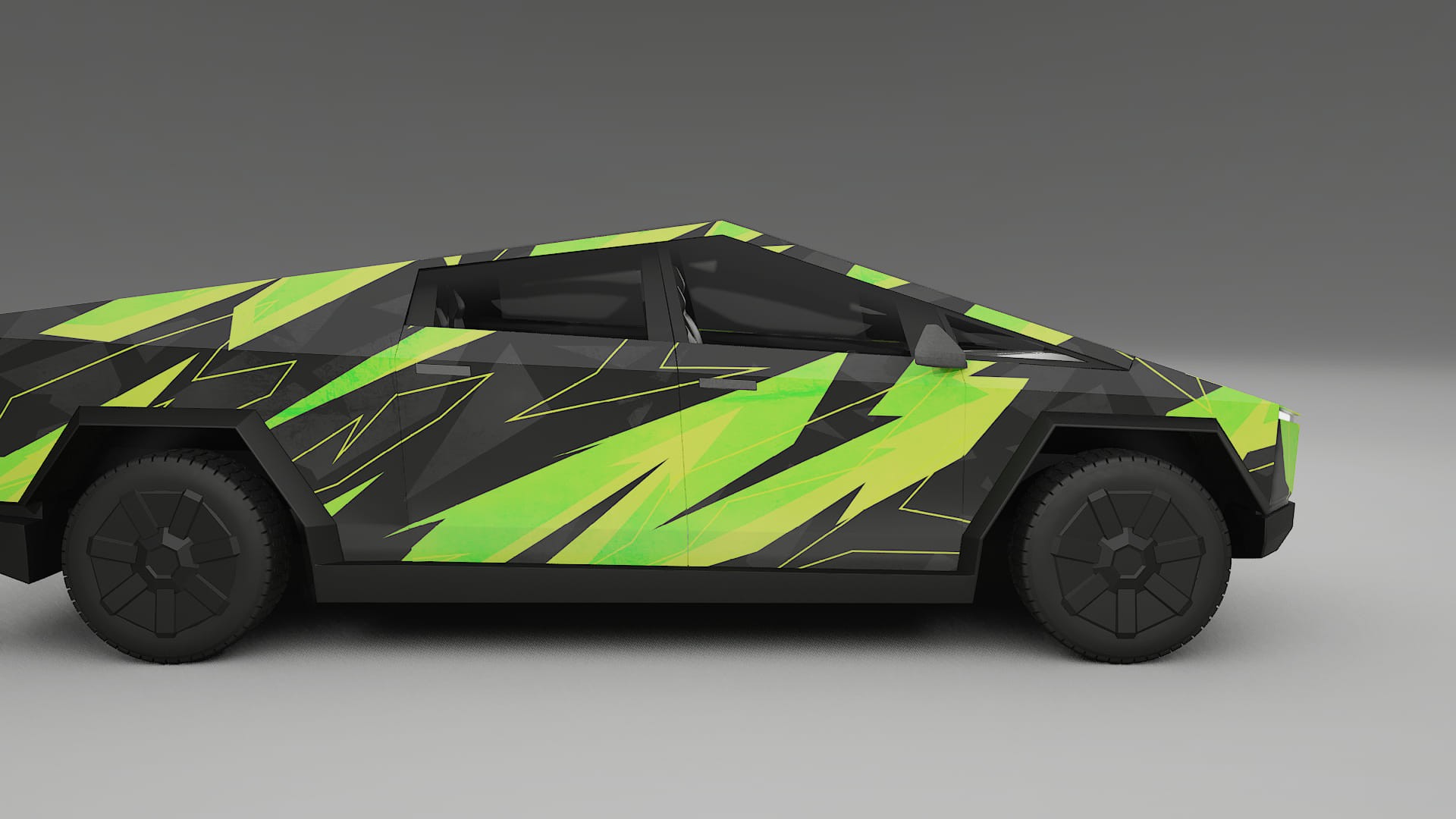 Tesla Cybertruck NINJA TURTLES – Kit Wrap PPF Personalizzato in Pellicola Poliuretanica Stampabile