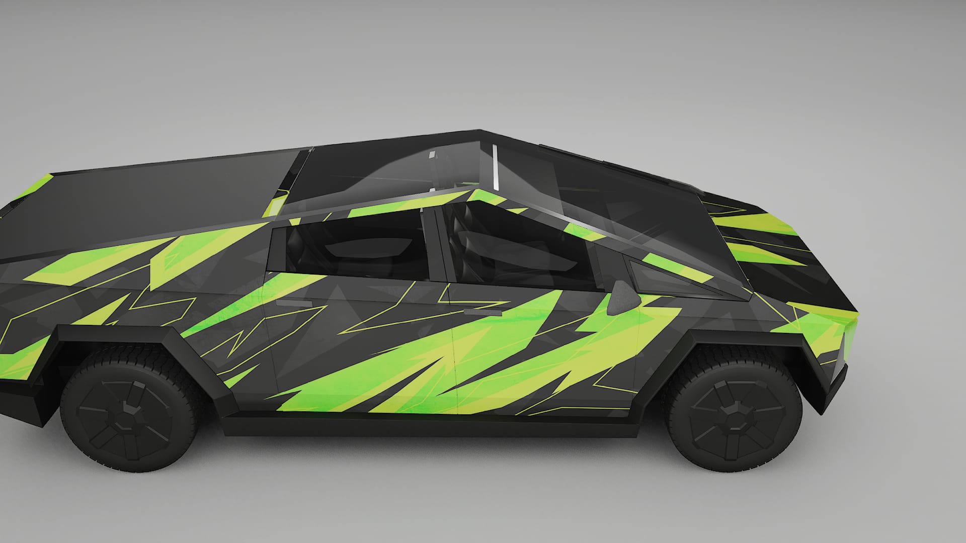 Tesla Cybertruck NINJA TURTLES – Kit Wrap PPF Personalizzato in Pellicola Poliuretanica Stampabile