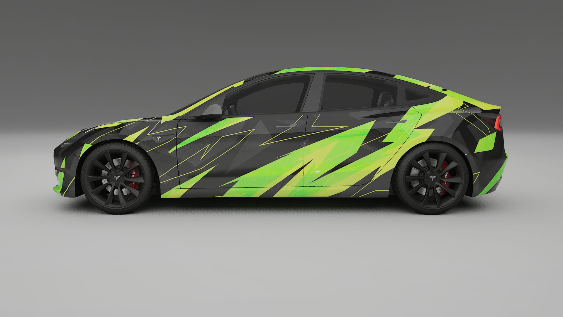 Tesla Model 3 NINJA TURTLES Designed Wrap PPF Kit – Printable Polyurethane Film