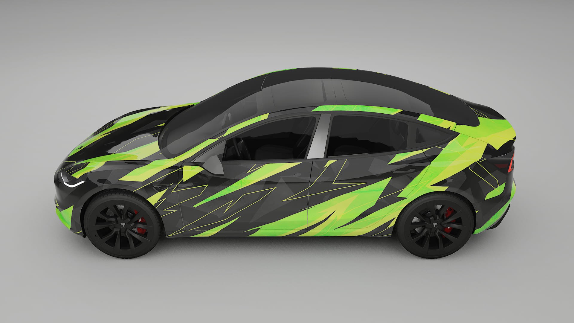 Tesla Model 3 Highland NINJA TURTLES – Kit Wrap PPF Personalizzato in Pellicola Poliuretanica Stampabile