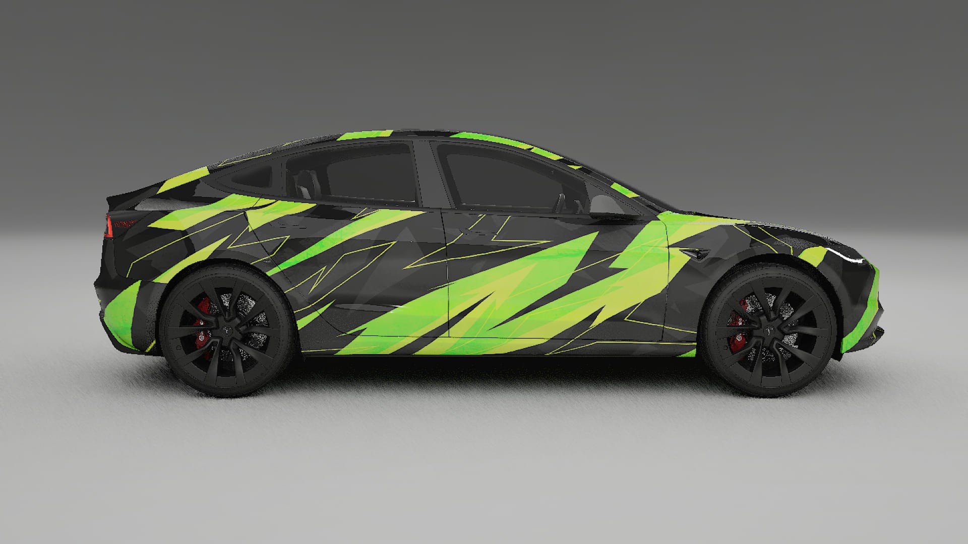 Tesla Model 3 Highland NINJA TURTLES – Kit Wrap PPF Personalizzato in Pellicola Poliuretanica Stampabile
