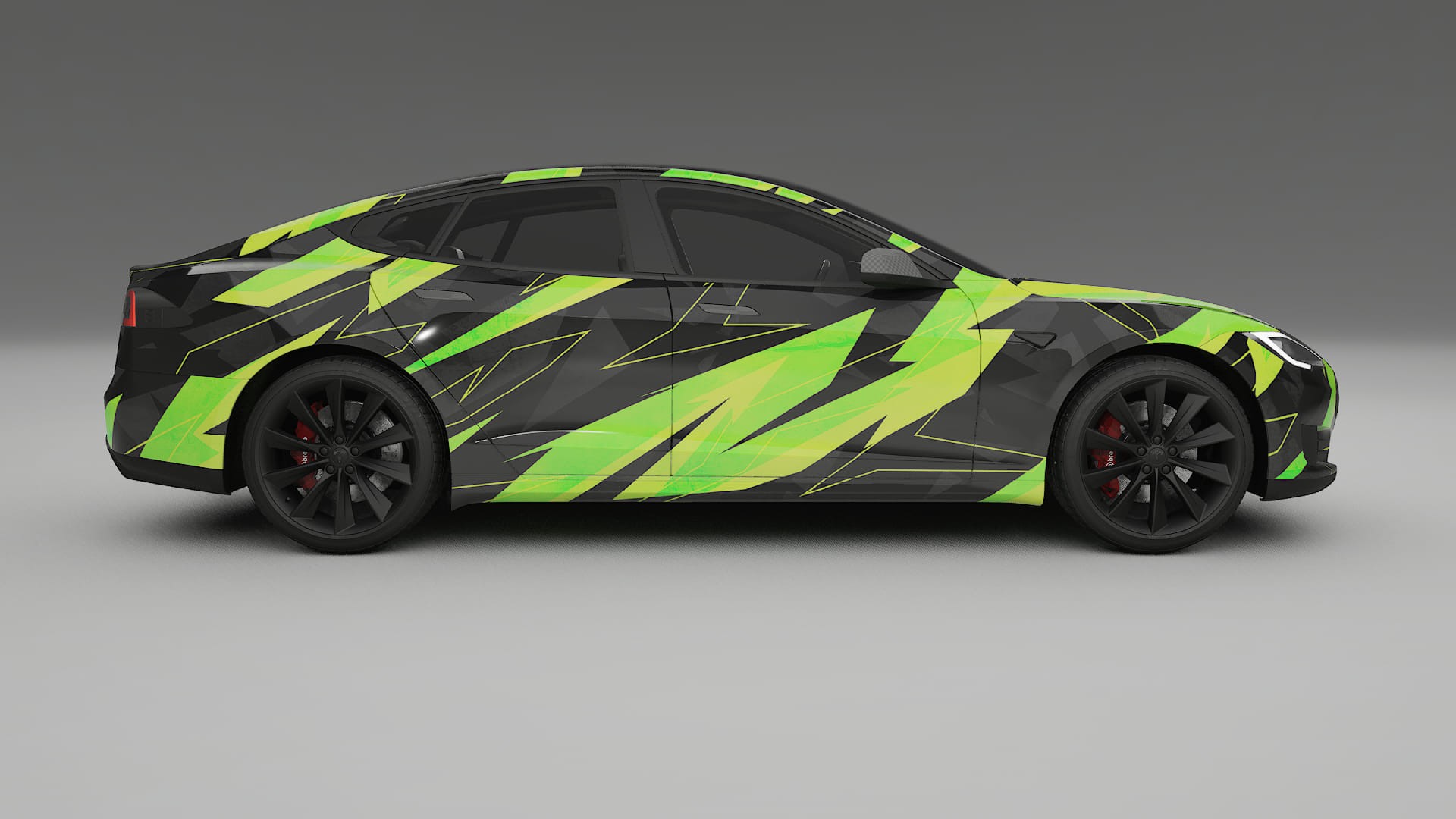 Tesla Model-S NINJA TURTLES – Kit Wrap PPF Personalizzato in Pellicola Poliuretanica Stampabile