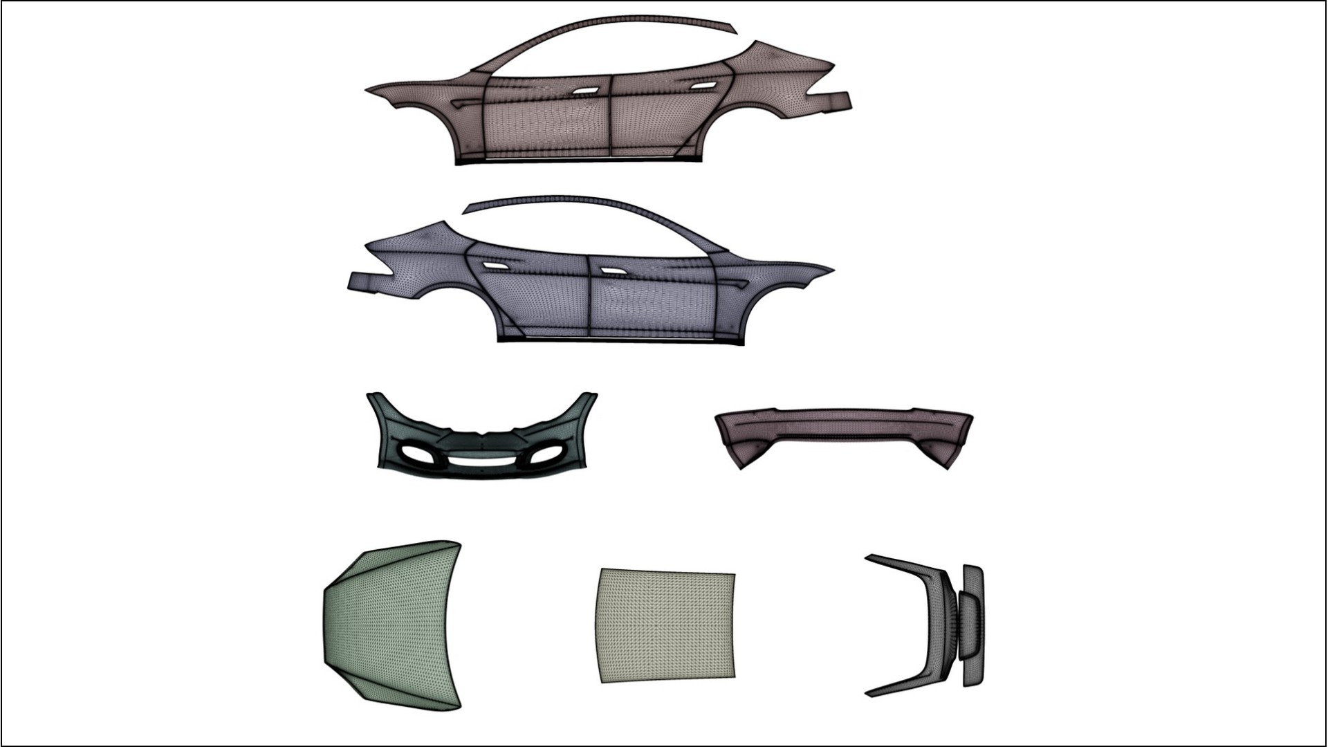 Tesla Model-S Refresh NINJA TURTLES – Kit Wrap PPF Personalizzato in Pellicola Poliuretanica Stampabile