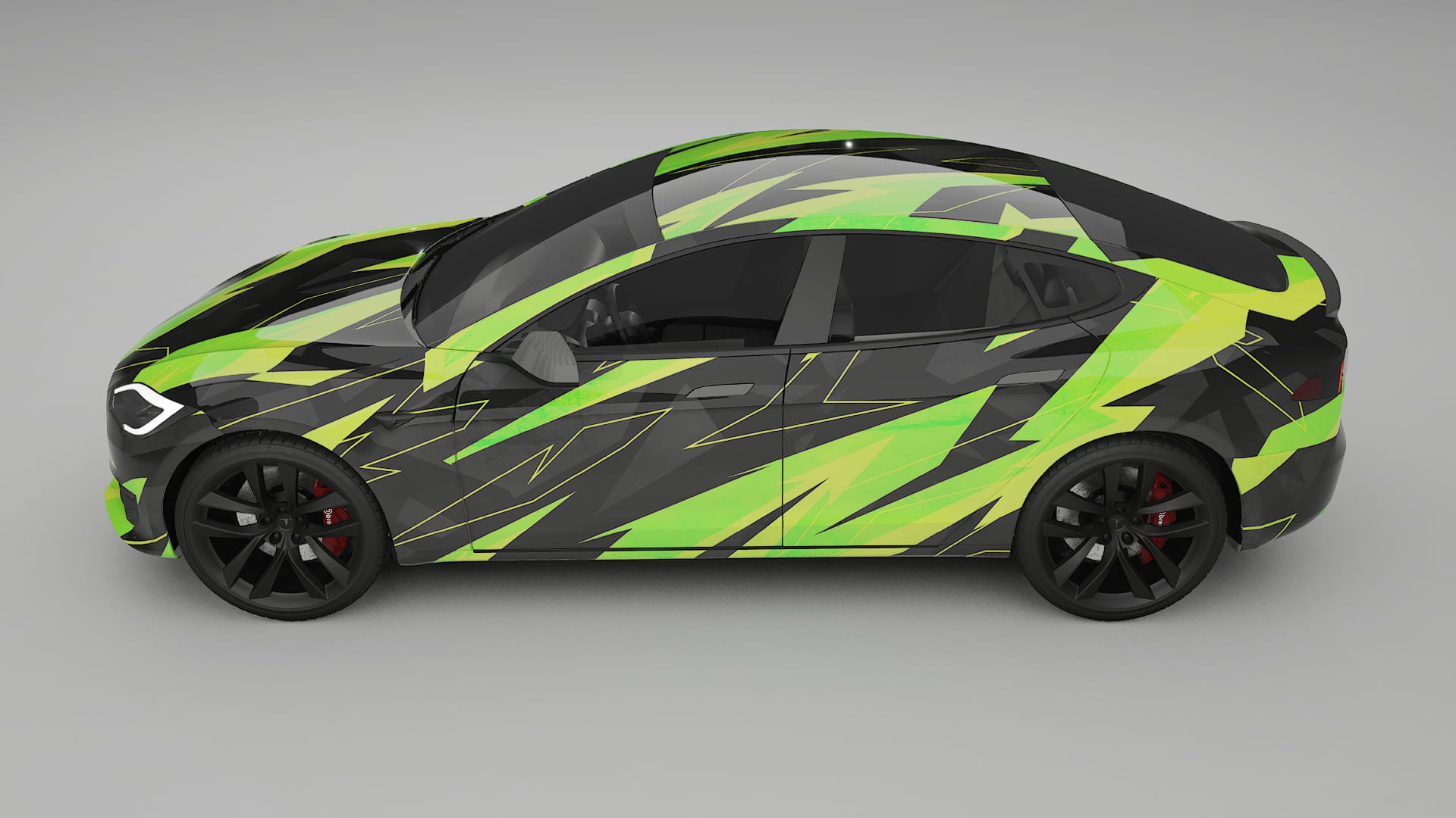 Tesla Model-S Refresh NINJA TURTLES – Kit Wrap PPF Personalizzato in Pellicola Poliuretanica Stampabile