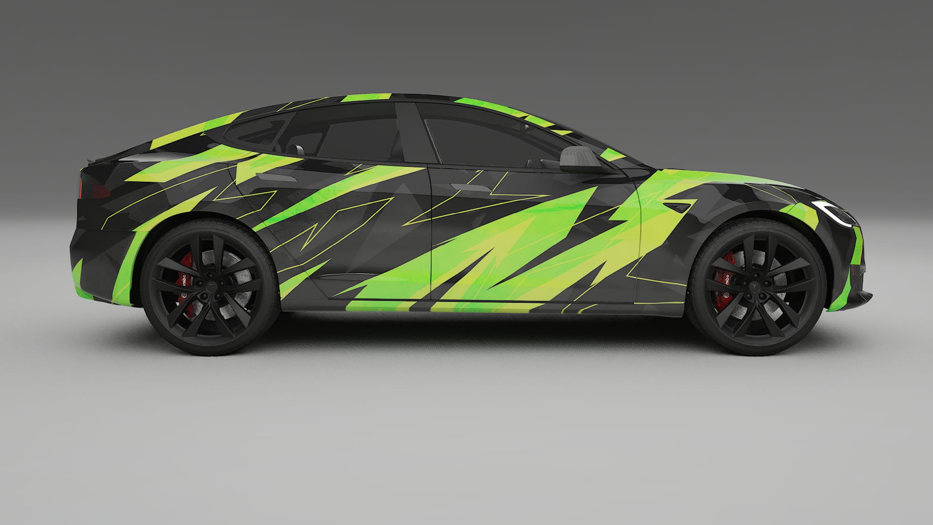 Tesla Model-S Refresh NINJA TURTLES – Kit Wrap PPF Personalizzato in Pellicola Poliuretanica Stampabile