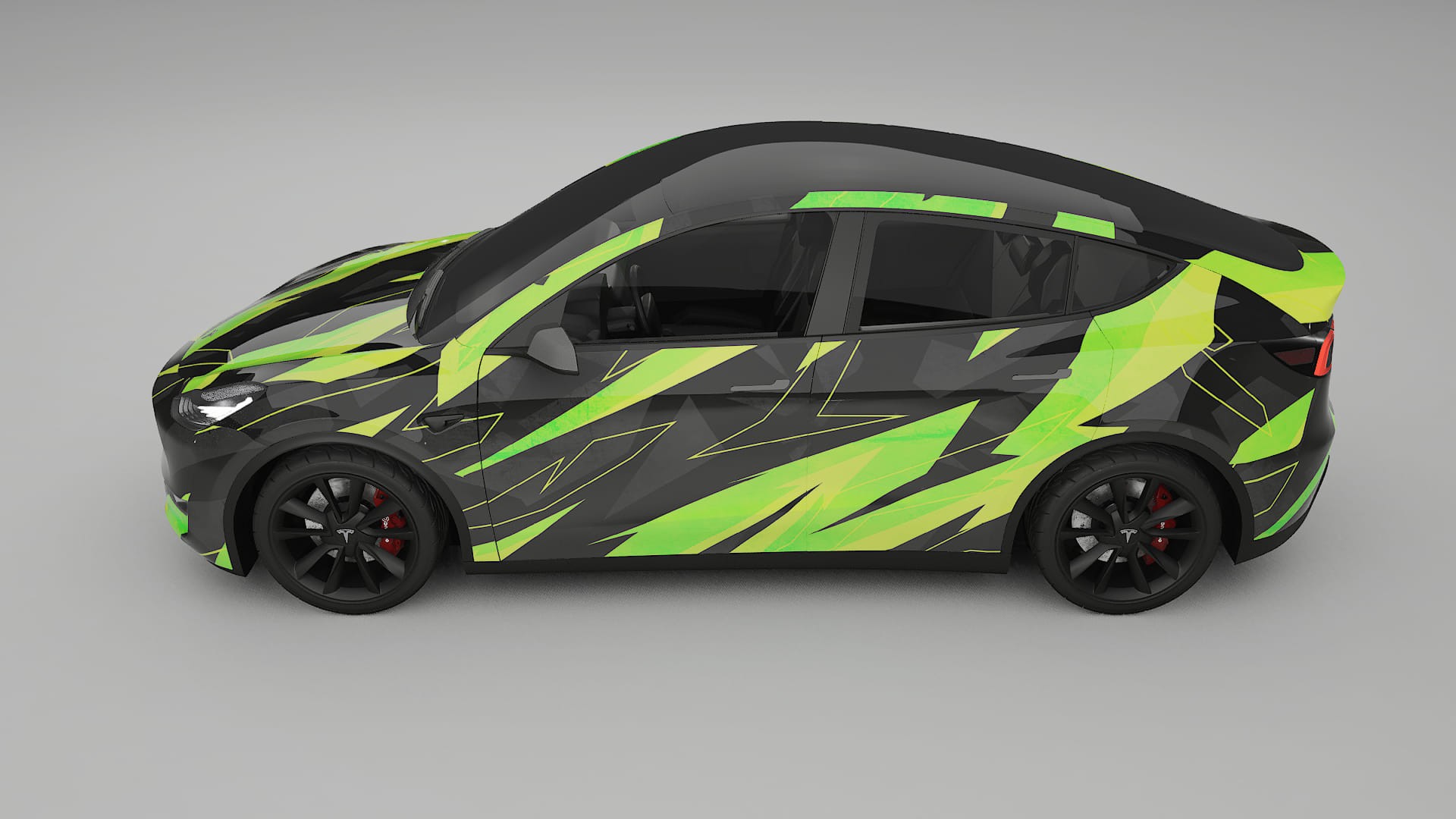 Tesla Model Y NINJA TURTLES – Kit Wrap PPF Personalizzato in Pellicola Poliuretanica Stampabile