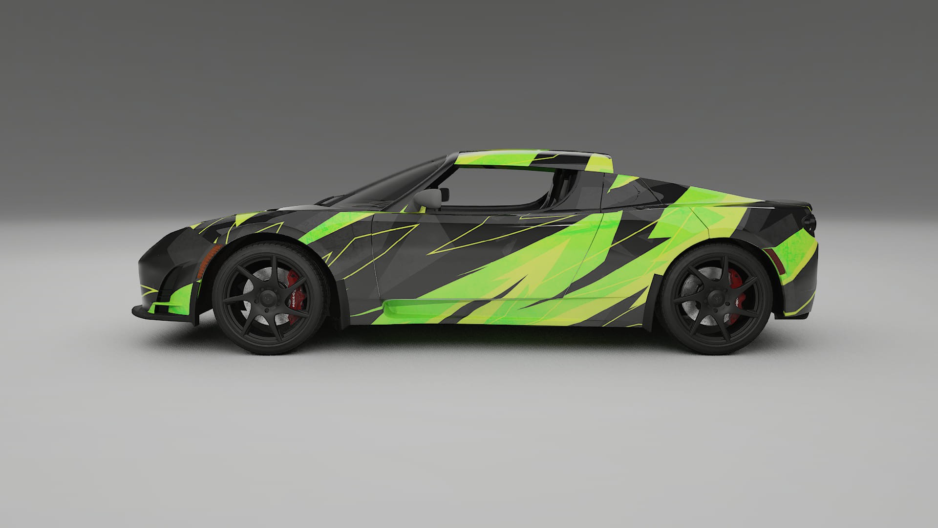 Tesla Roadster 2.5 NINJA TURTLES – Kit Wrap PPF Personalizzato in Pellicola Poliuretanica Stampabile