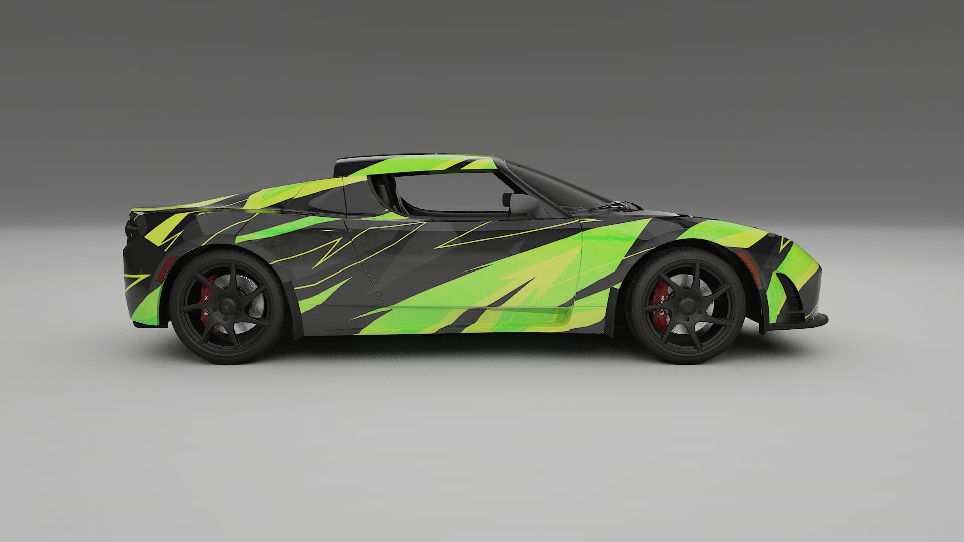 Tesla Roadster 2.5 NINJA TURTLES – Kit Wrap PPF Personalizzato in Pellicola Poliuretanica Stampabile