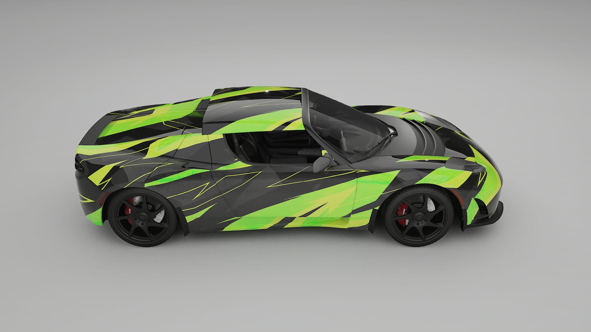 Tesla Roadster 2.5 NINJA TURTLES – Kit Wrap PPF Personalizzato in Pellicola Poliuretanica Stampabile