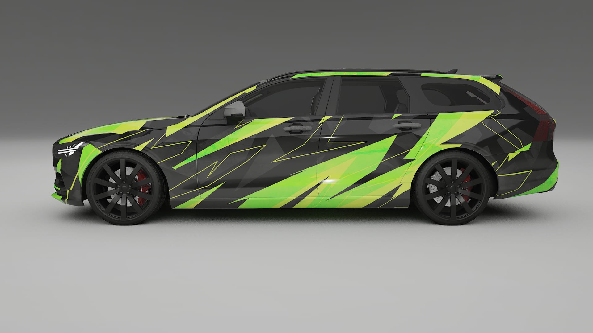 Volvo V90 P5 NINJA TURTLES – Kit Wrap PPF Personalizzato in Pellicola Poliuretanica Stampabile