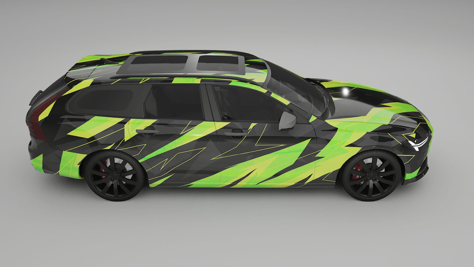 Volvo V90 P5 NINJA TURTLES – Kit Wrap PPF Personalizzato in Pellicola Poliuretanica Stampabile