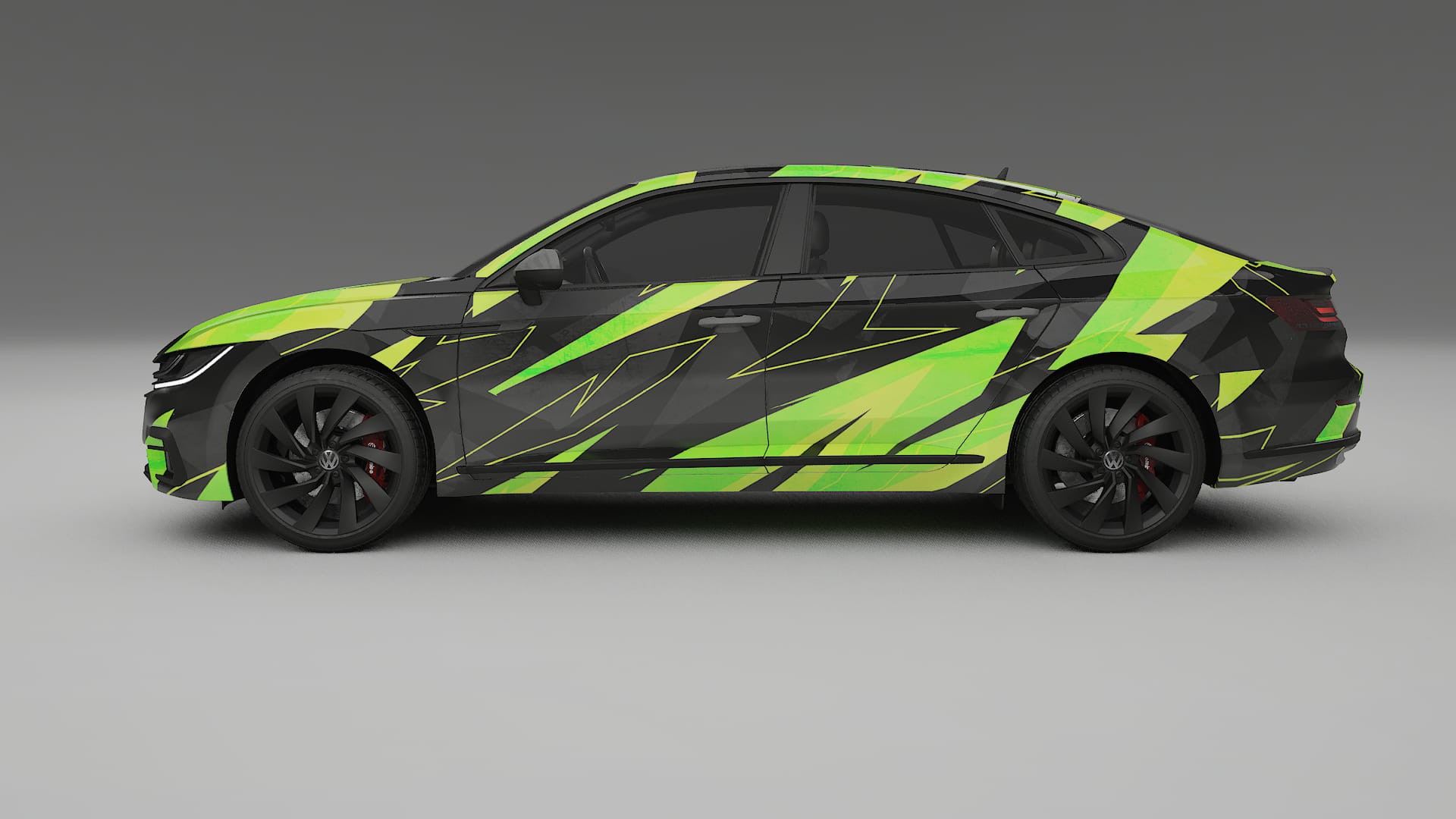 VW Arteon R 3H prefacelift pre-LCI NINJA TURTLES – Kit Wrap PPF Personalizzato in Pellicola Poliuretanica Stampabile