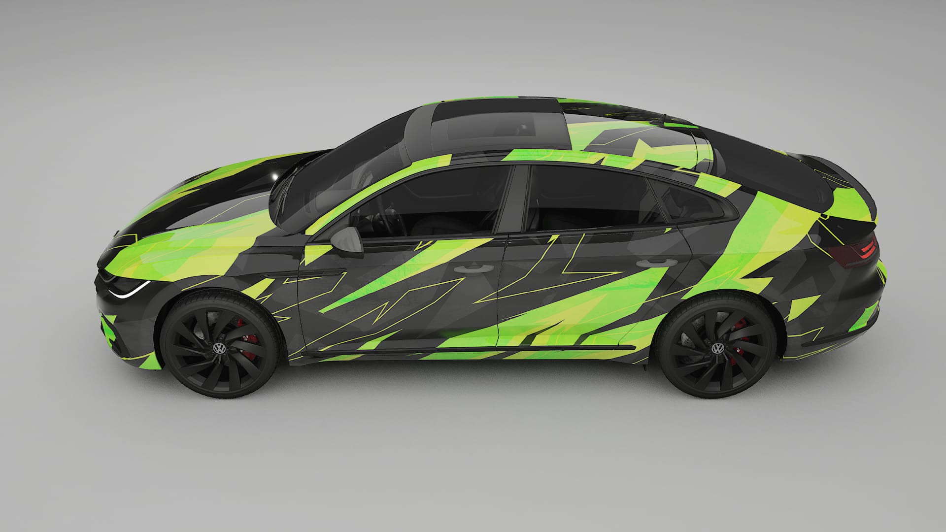 VW Arteon R 3H prefacelift pre-LCI NINJA TURTLES – Kit Wrap PPF Personalizzato in Pellicola Poliuretanica Stampabile