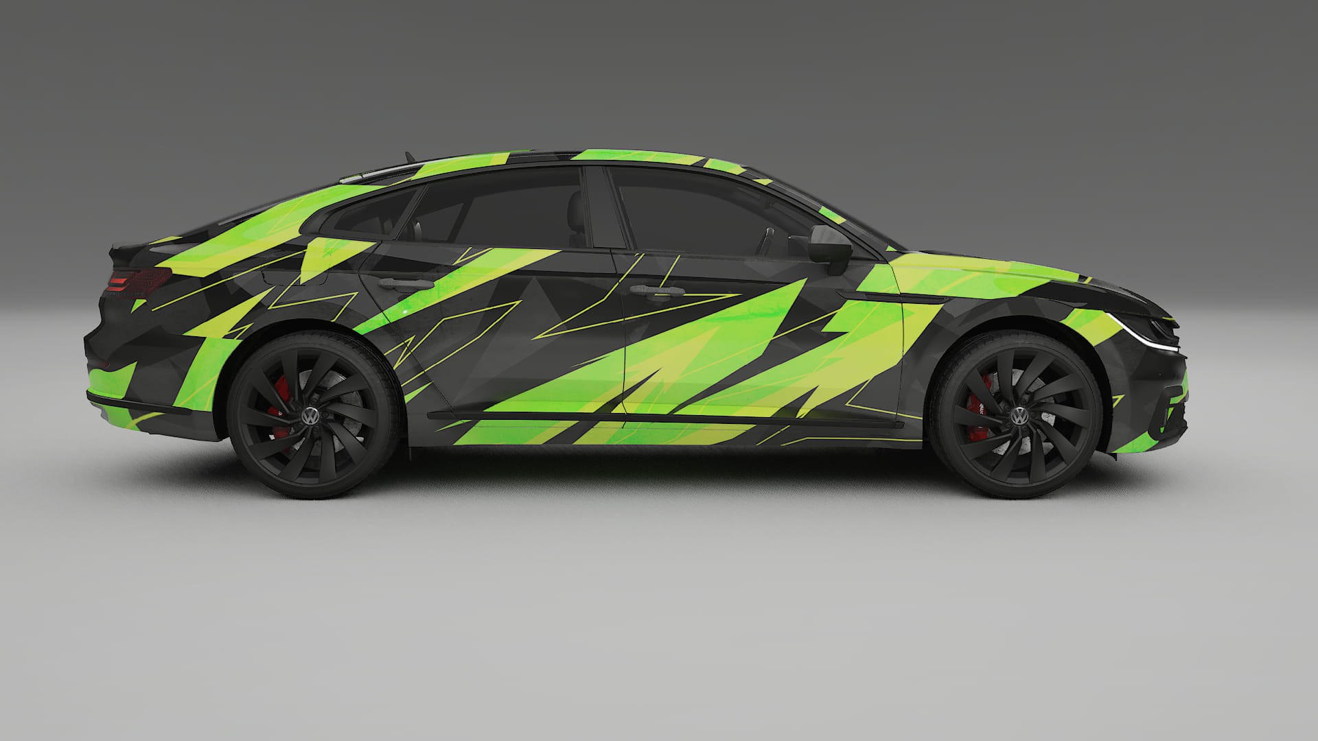 VW Arteon R 3H prefacelift pre-LCI NINJA TURTLES – Kit Wrap PPF Personalizzato in Pellicola Poliuretanica Stampabile