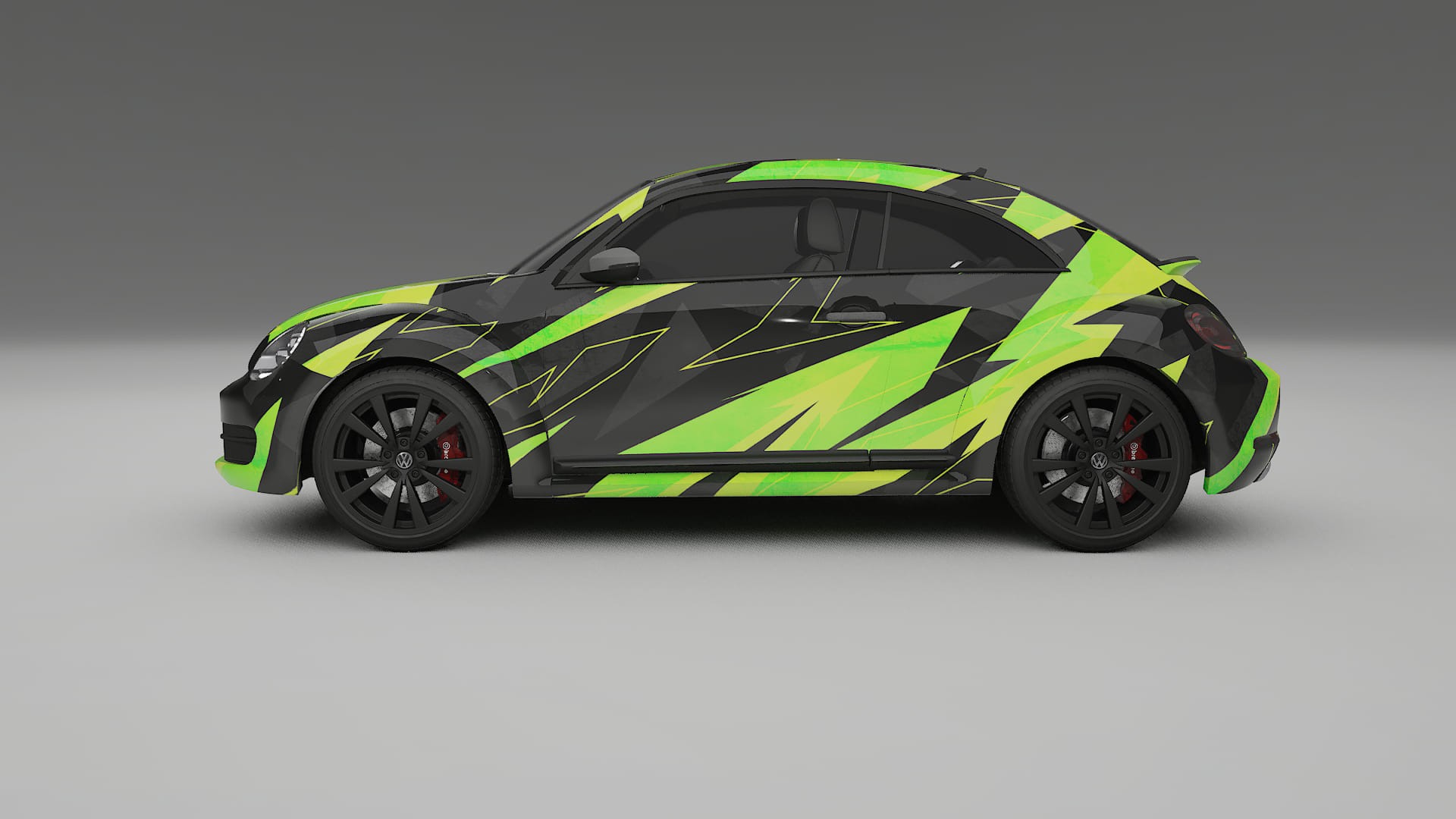 VW Beetle A5 prefacelift pre-LCI NINJA TURTLES – Kit Wrap PPF Personalizzato in Pellicola Poliuretanica Stampabile