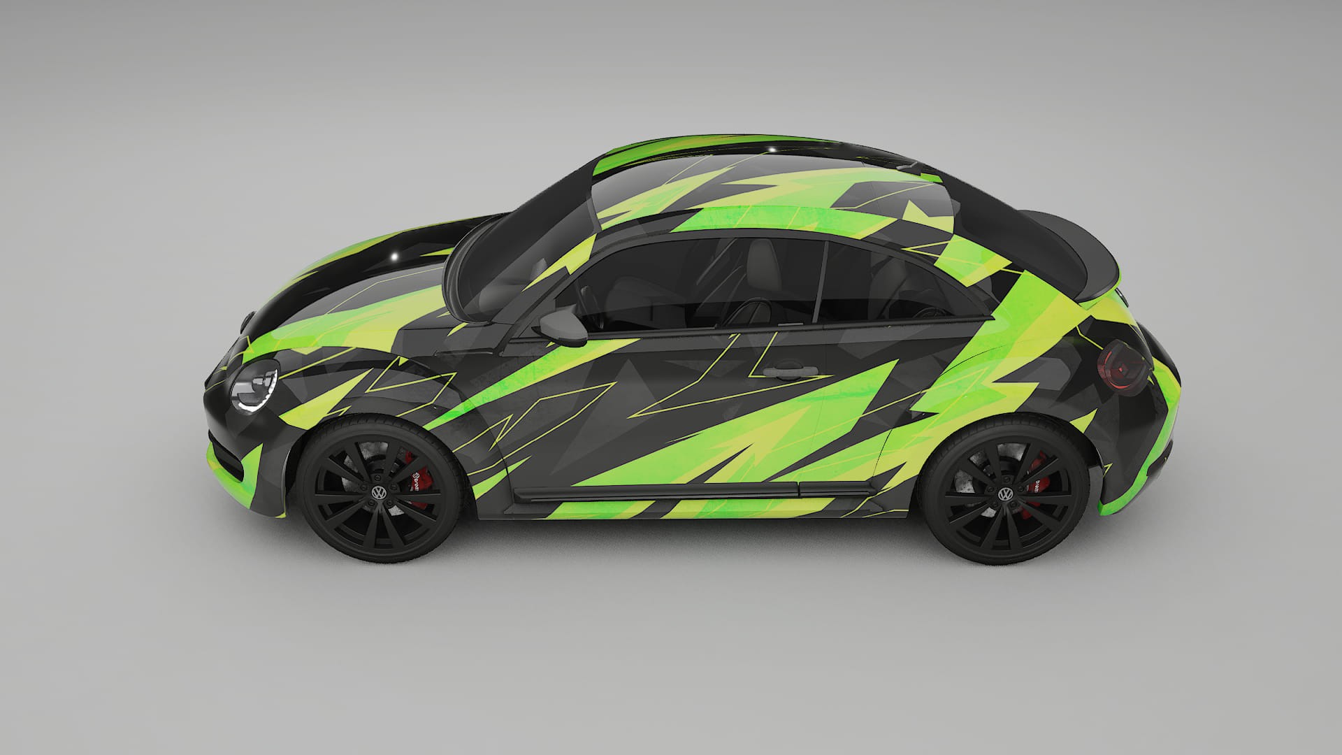 VW Beetle A5 prefacelift pre-LCI NINJA TURTLES – Kit Wrap PPF Personalizzato in Pellicola Poliuretanica Stampabile