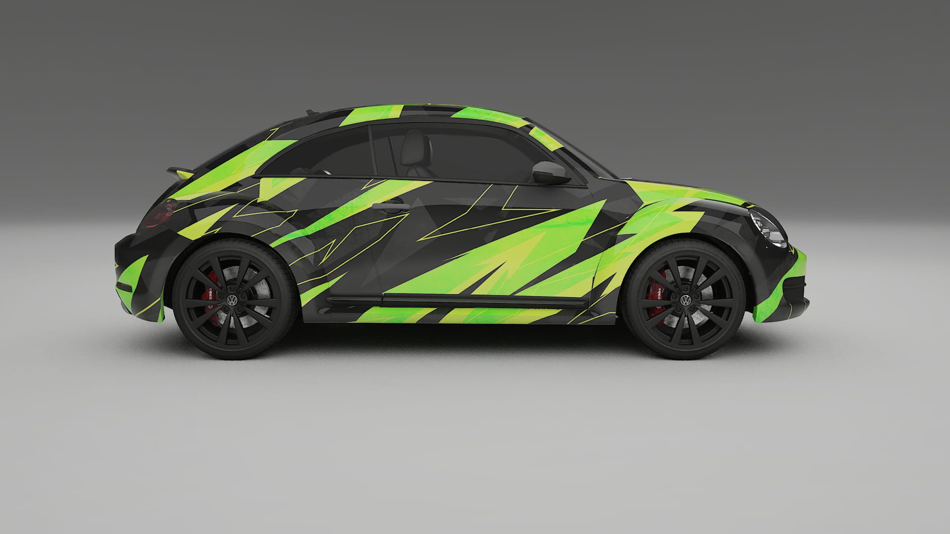 VW Beetle A5 prefacelift pre-LCI NINJA TURTLES – Kit Wrap PPF Personalizzato in Pellicola Poliuretanica Stampabile