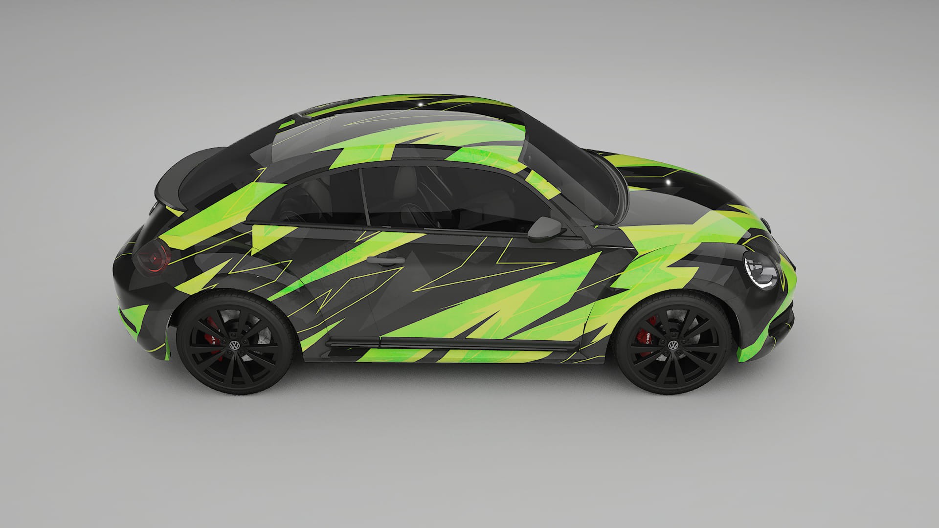 VW Beetle A5 prefacelift pre-LCI NINJA TURTLES – Kit Wrap PPF Personalizzato in Pellicola Poliuretanica Stampabile