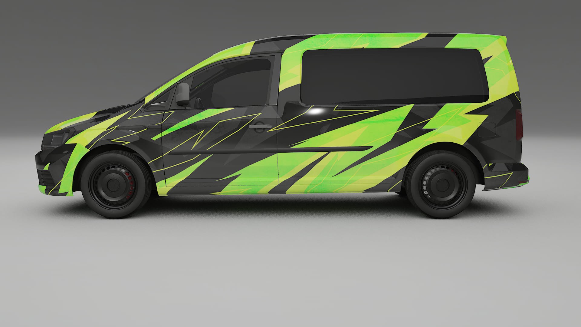 VW Caddy Maxi SB NINJA TURTLES – Kit Wrap PPF Personalizzato in Pellicola Poliuretanica Stampabile