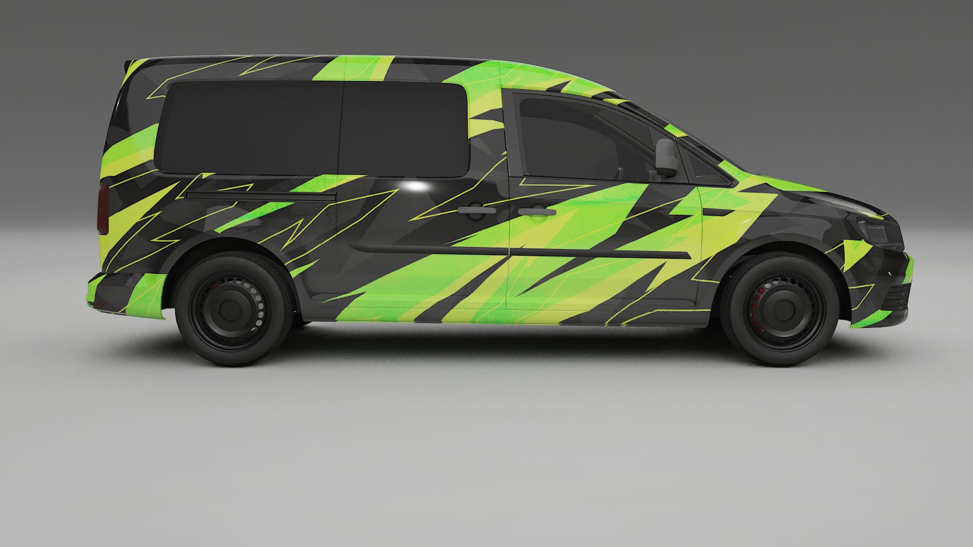 VW Caddy Maxi SB NINJA TURTLES – Kit Wrap PPF Personalizzato in Pellicola Poliuretanica Stampabile