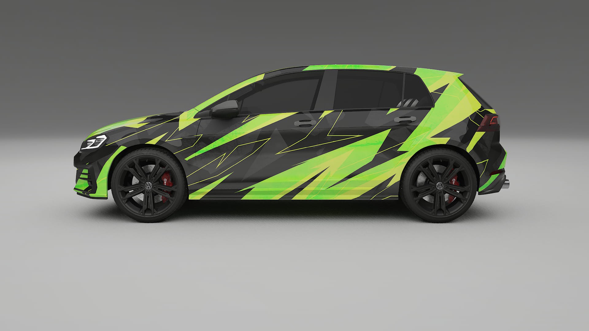 VW Golf Mk7 NINJA TURTLES – Kit Wrap PPF Personalizzato in Pellicola Poliuretanica Stampabile