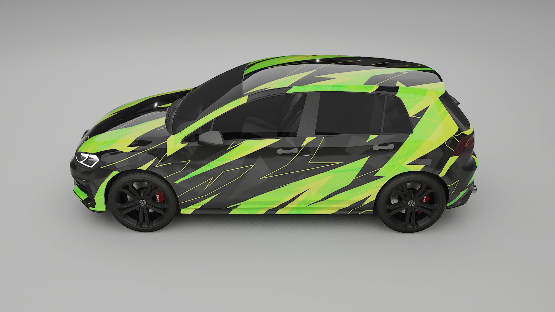 VW Golf Mk7 NINJA TURTLES – Kit Wrap PPF Personalizzato in Pellicola Poliuretanica Stampabile