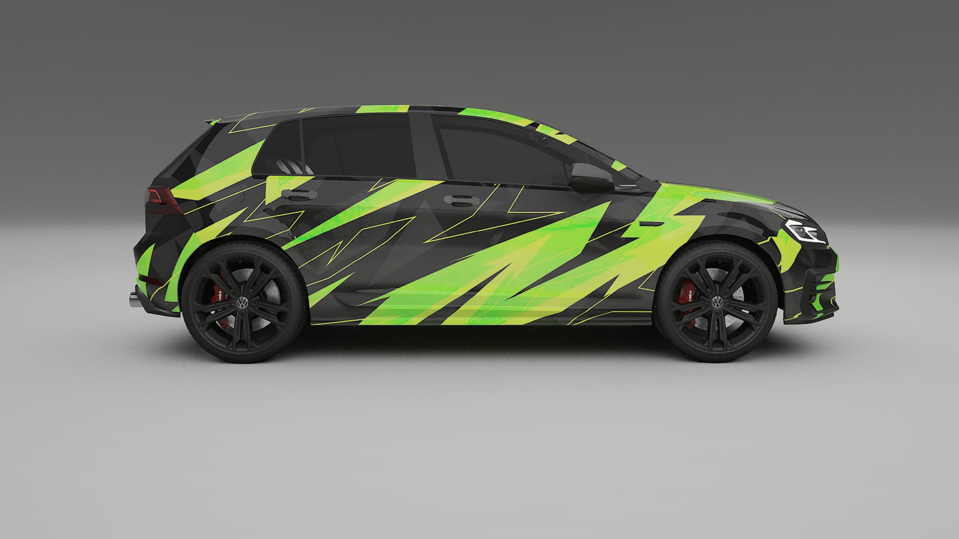 VW Golf Mk7 NINJA TURTLES – Kit Wrap PPF Personalizzato in Pellicola Poliuretanica Stampabile