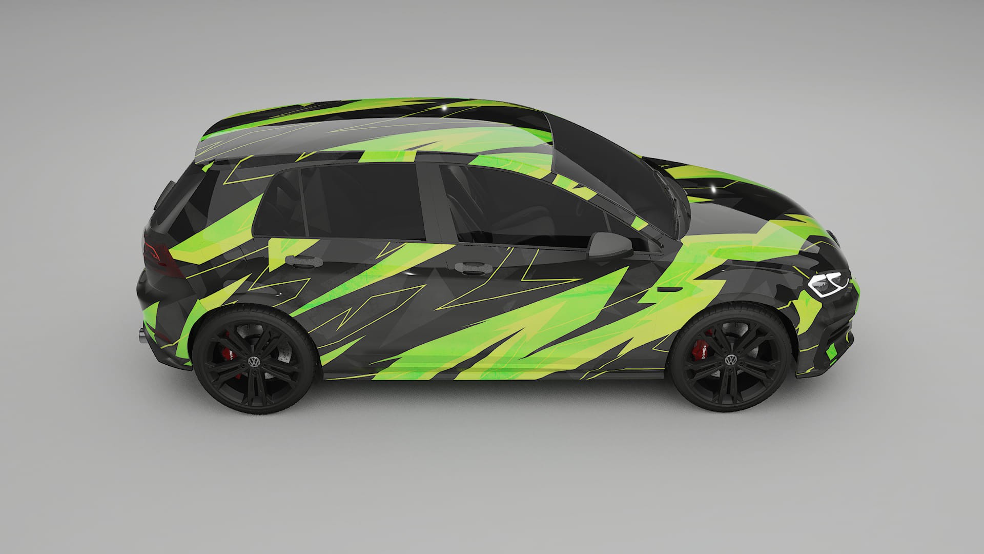 VW Golf Mk7 NINJA TURTLES – Kit Wrap PPF Personalizzato in Pellicola Poliuretanica Stampabile