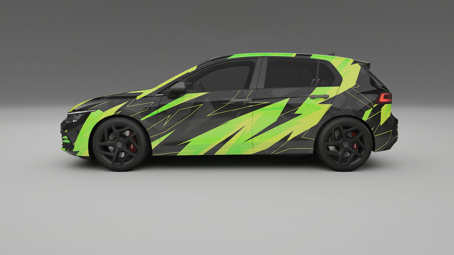 VW Golf Mk8 NINJA TURTLES – Kit Wrap PPF Personalizzato in Pellicola Poliuretanica Stampabile