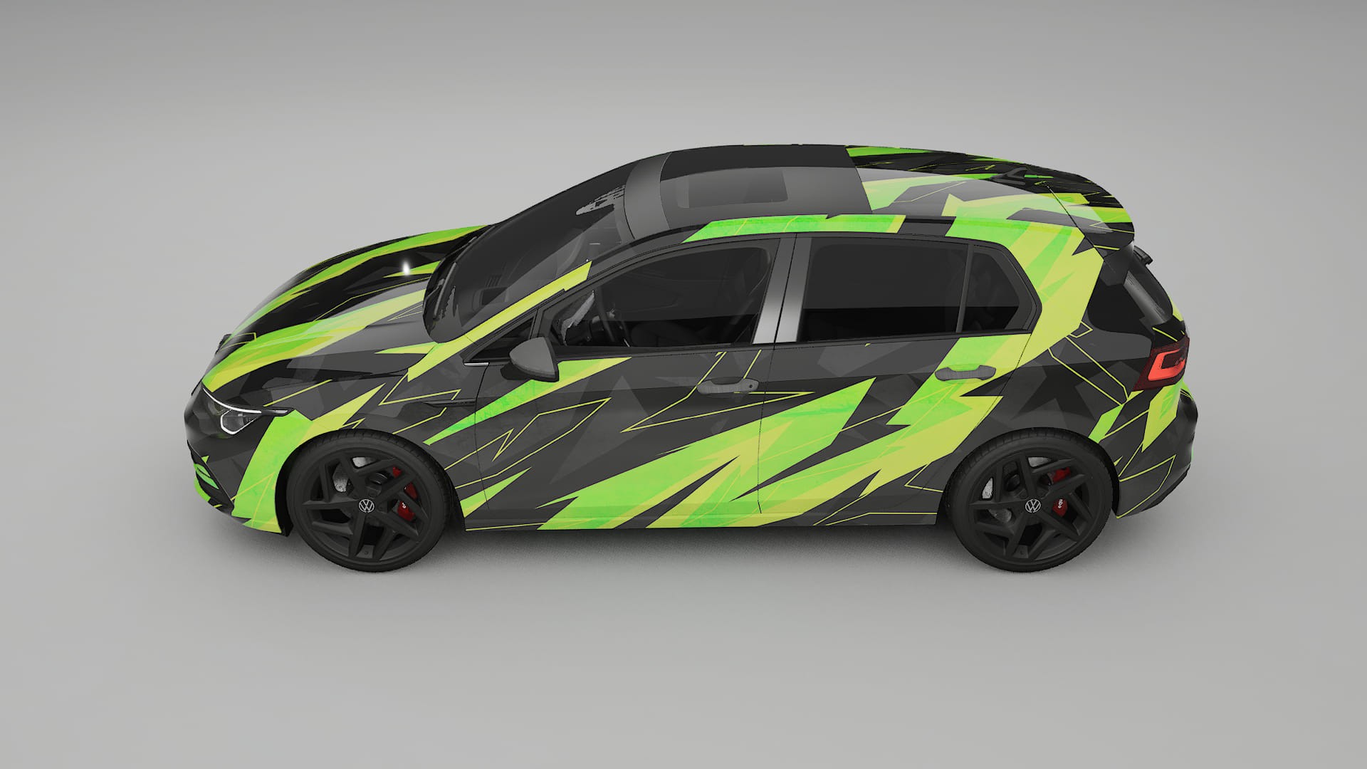 VW Golf Mk8 NINJA TURTLES – Kit Wrap PPF Personalizzato in Pellicola Poliuretanica Stampabile
