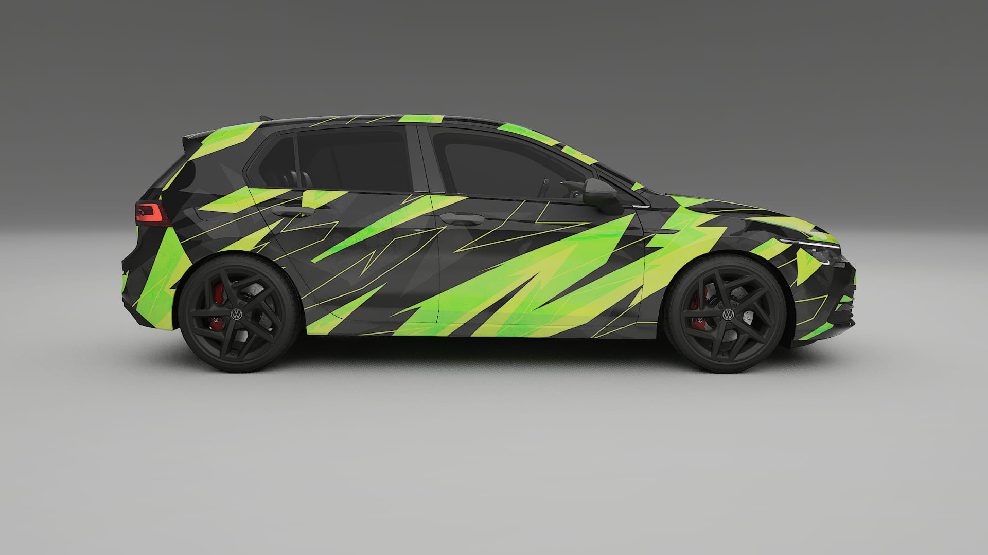 VW Golf Mk8 NINJA TURTLES – Kit Wrap PPF Personalizzato in Pellicola Poliuretanica Stampabile