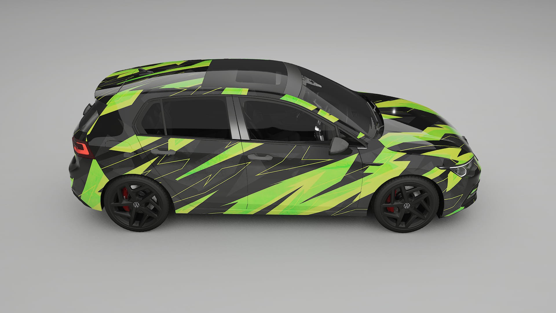 VW Golf Mk8 NINJA TURTLES – Kit Wrap PPF Personalizzato in Pellicola Poliuretanica Stampabile