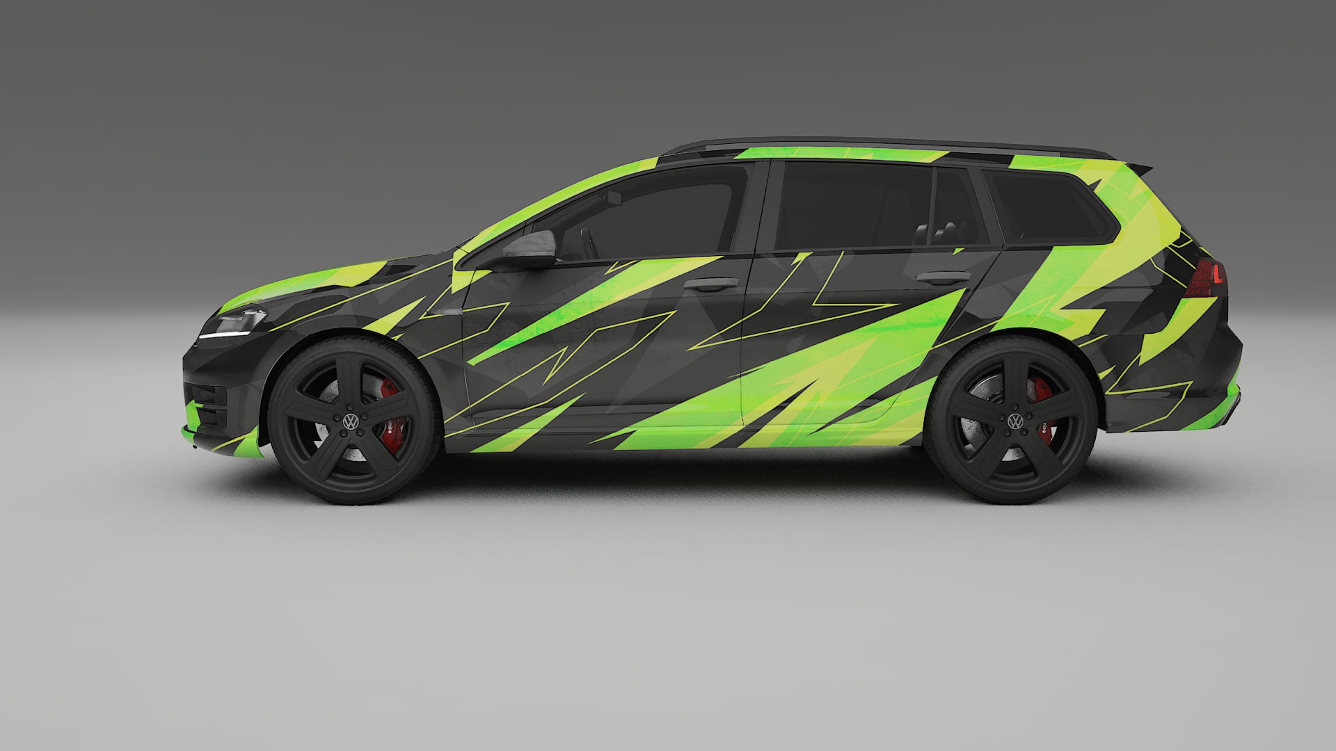 VW Golf Variant Mk7 NINJA TURTLES – Kit Wrap PPF Personalizzato in Pellicola Poliuretanica Stampabile