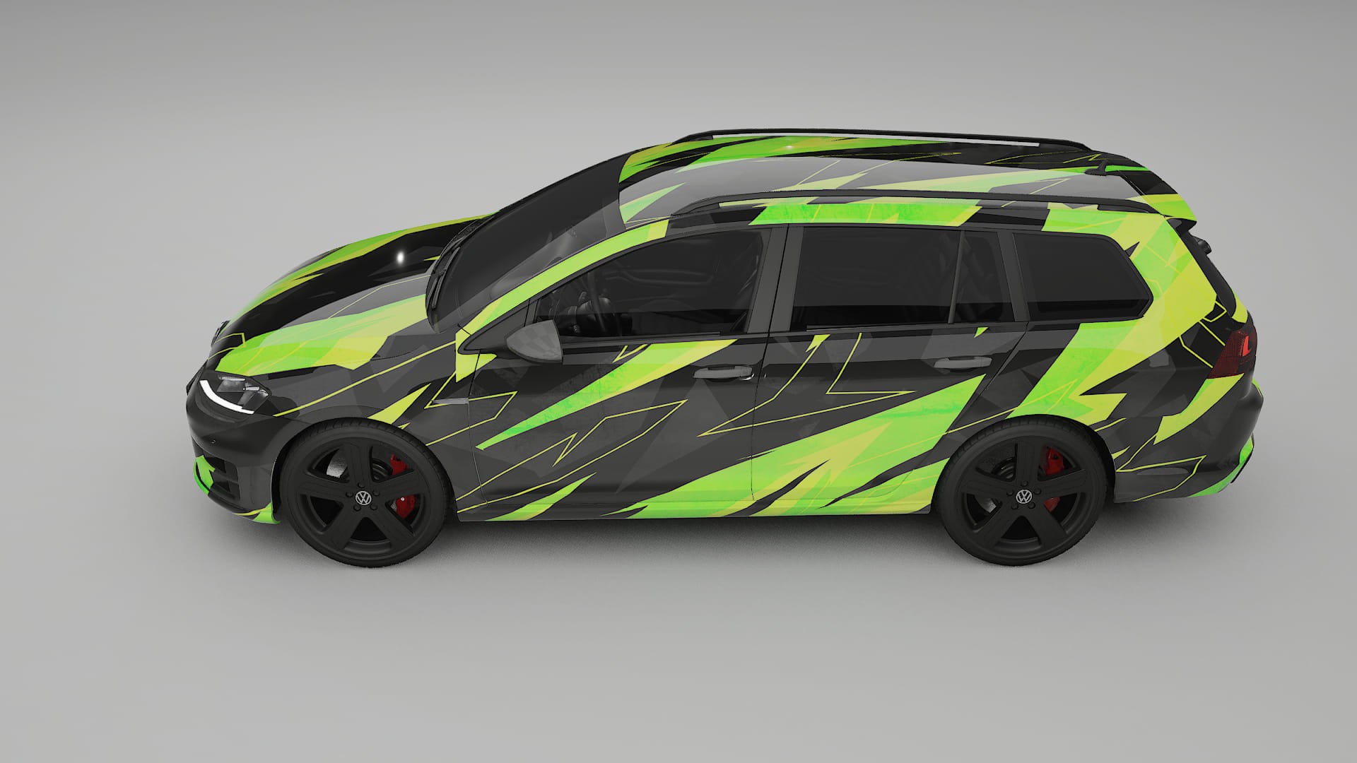VW Golf Variant Mk7 NINJA TURTLES – Kit Wrap PPF Personalizzato in Pellicola Poliuretanica Stampabile