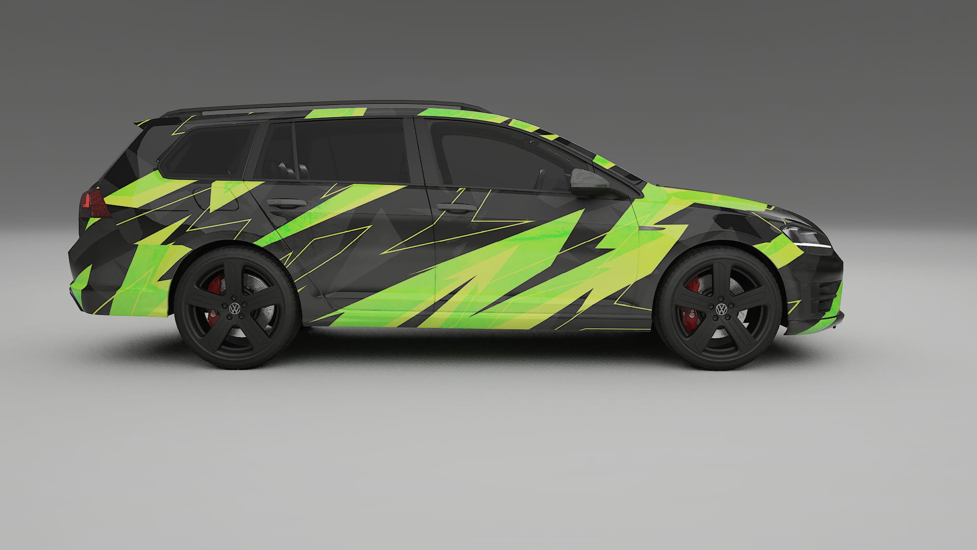 VW Golf Variant Mk7 NINJA TURTLES – Kit Wrap PPF Personalizzato in Pellicola Poliuretanica Stampabile