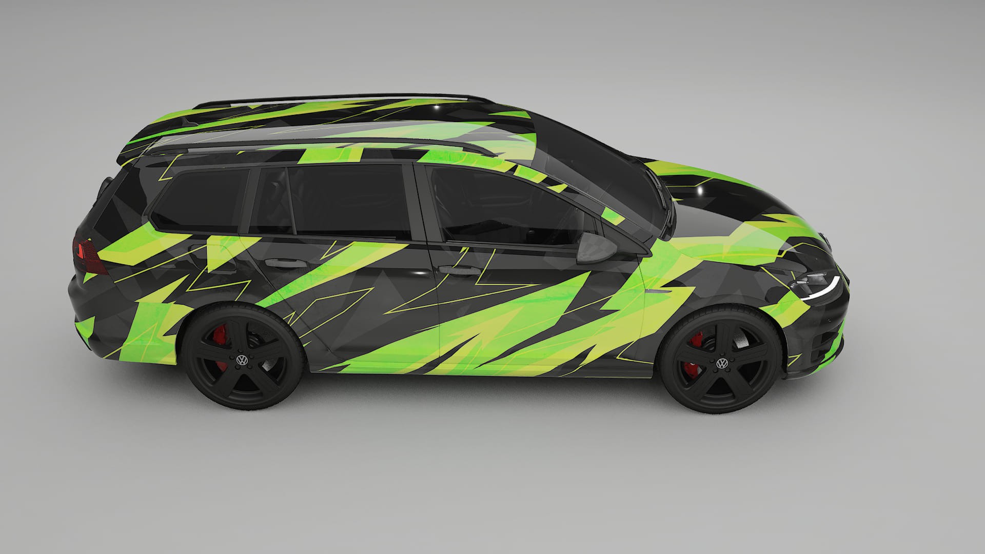 VW Golf Variant Mk7 NINJA TURTLES – Kit Wrap PPF Personalizzato in Pellicola Poliuretanica Stampabile