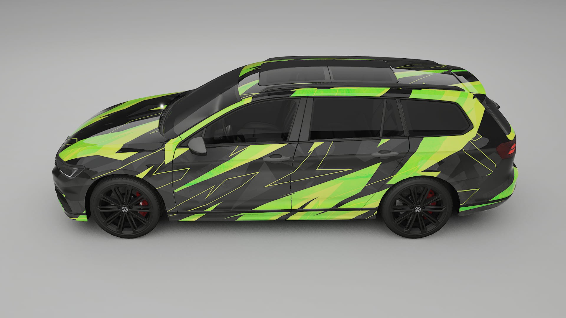 VW Passat VariantR B8 NINJA TURTLES – Kit Wrap PPF Personalizzato in Pellicola Poliuretanica Stampabile