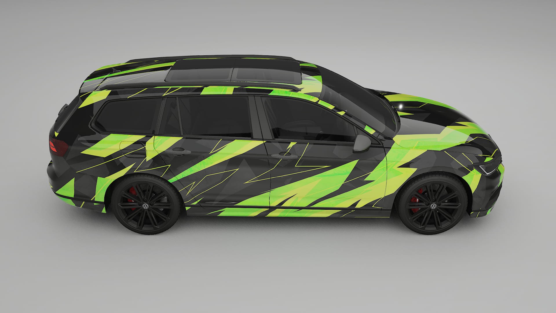 VW Passat VariantR B8 NINJA TURTLES – Kit Wrap PPF Personalizzato in Pellicola Poliuretanica Stampabile