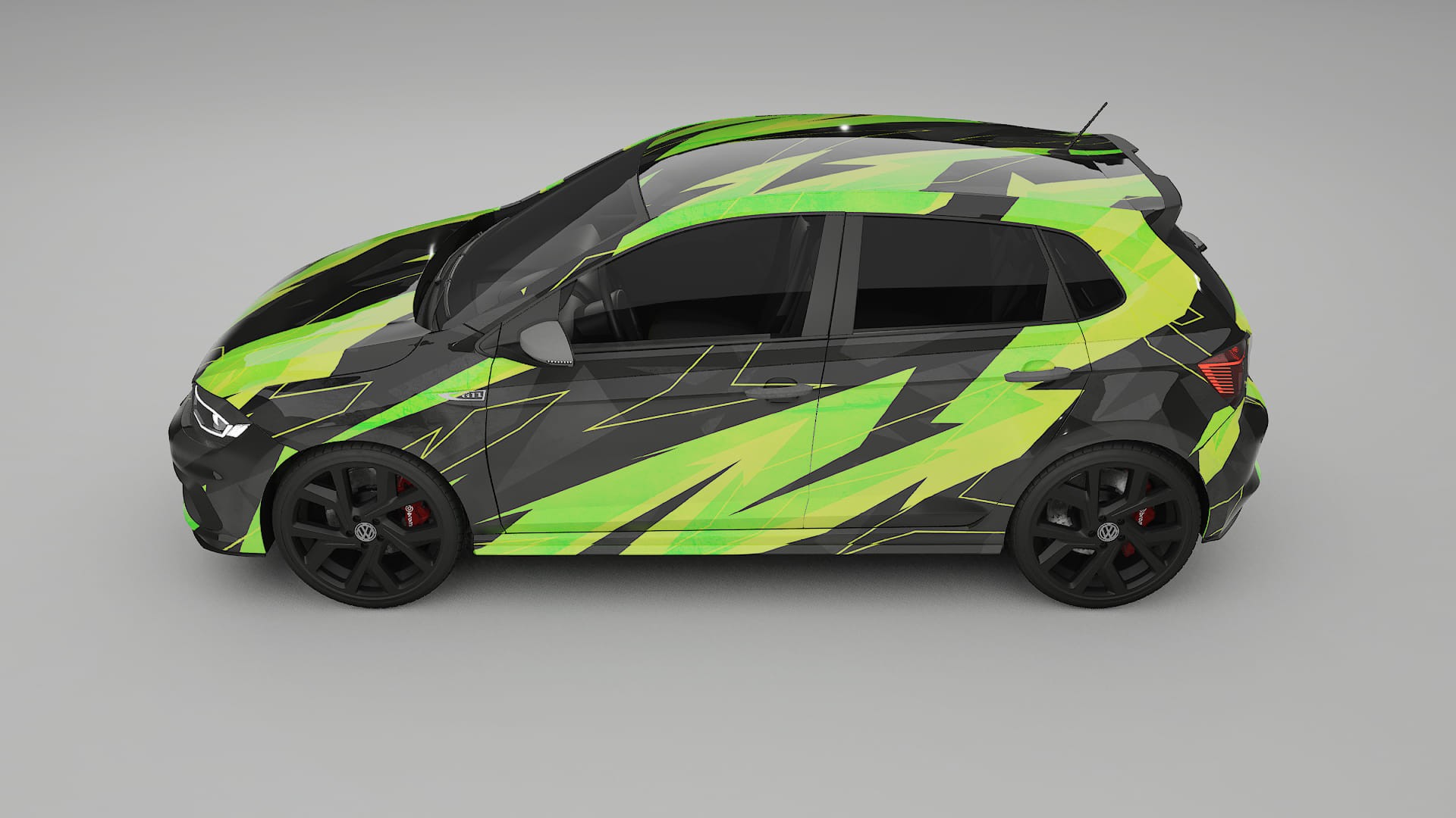 VW Polo GTI VI NINJA TURTLES – Kit Wrap PPF Personalizzato in Pellicola Poliuretanica Stampabile