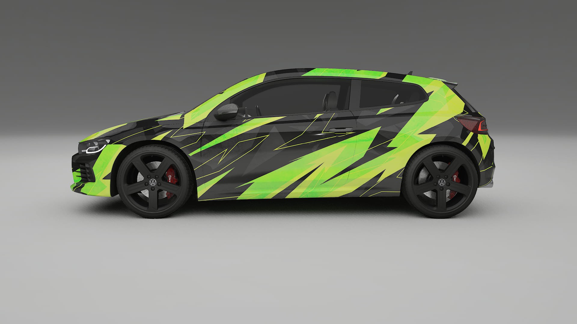 VW Scirocco R III NINJA TURTLES – Kit Wrap PPF Personalizzato in Pellicola Poliuretanica Stampabile