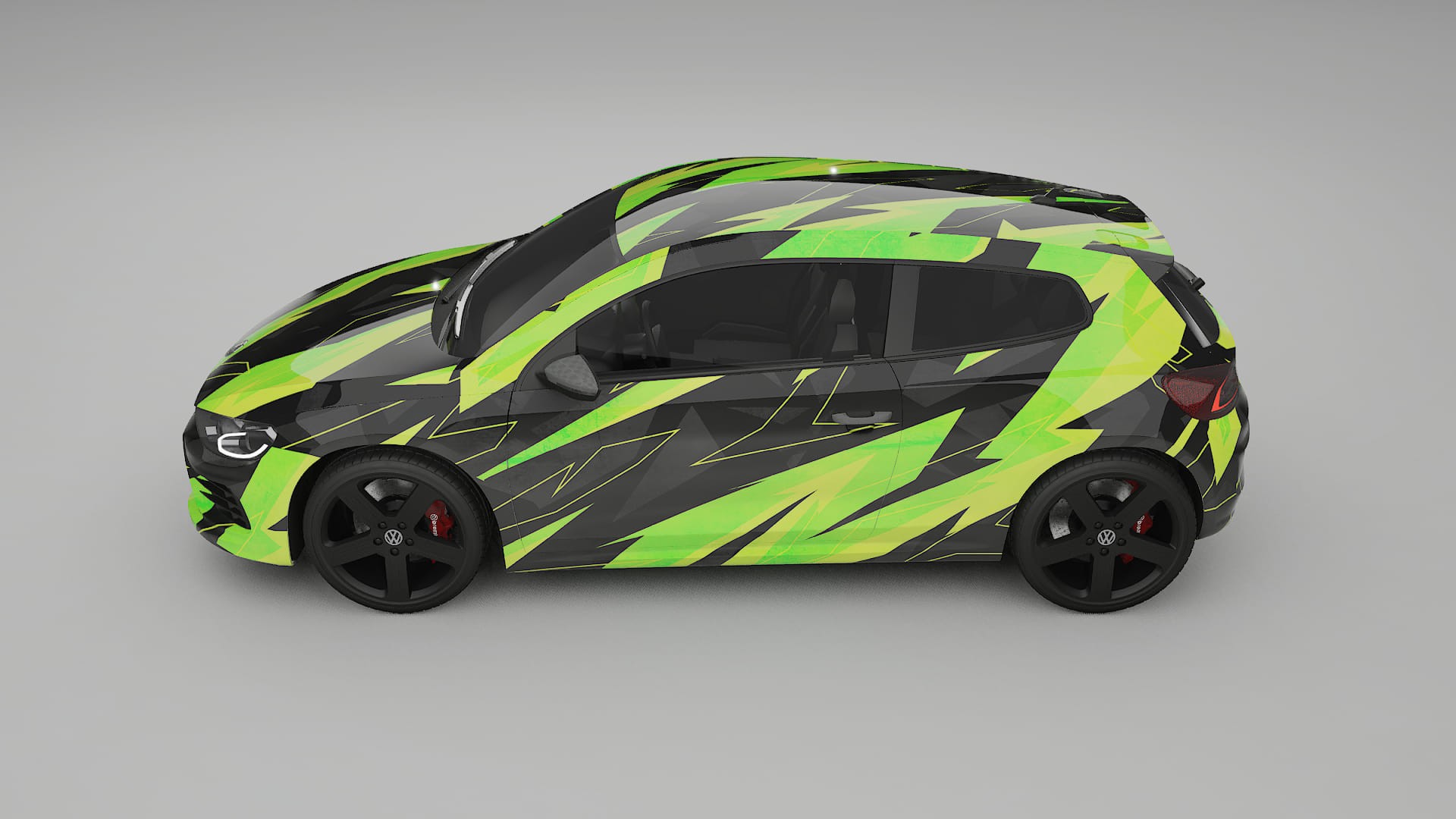 VW Scirocco R III NINJA TURTLES – Kit Wrap PPF Personalizzato in Pellicola Poliuretanica Stampabile