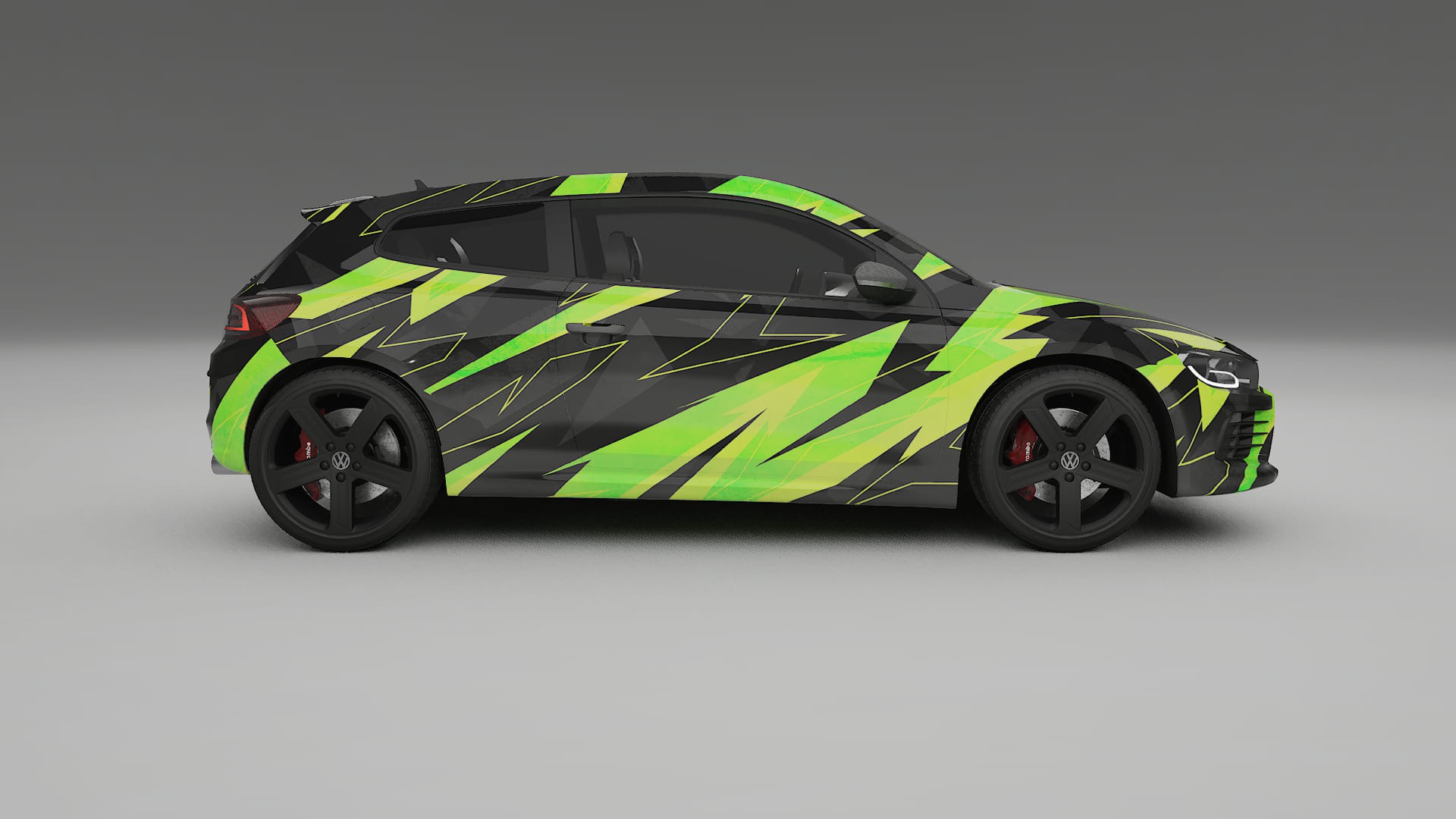 VW Scirocco R III NINJA TURTLES – Kit Wrap PPF Personalizzato in Pellicola Poliuretanica Stampabile