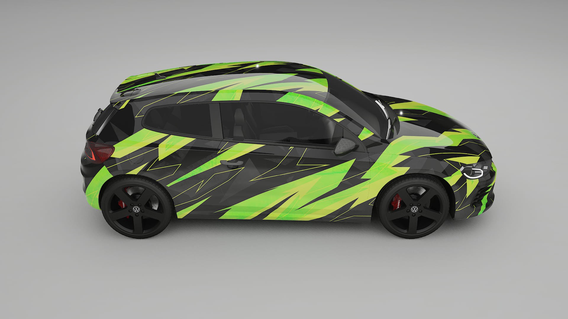 VW Scirocco R III NINJA TURTLES – Kit Wrap PPF Personalizzato in Pellicola Poliuretanica Stampabile