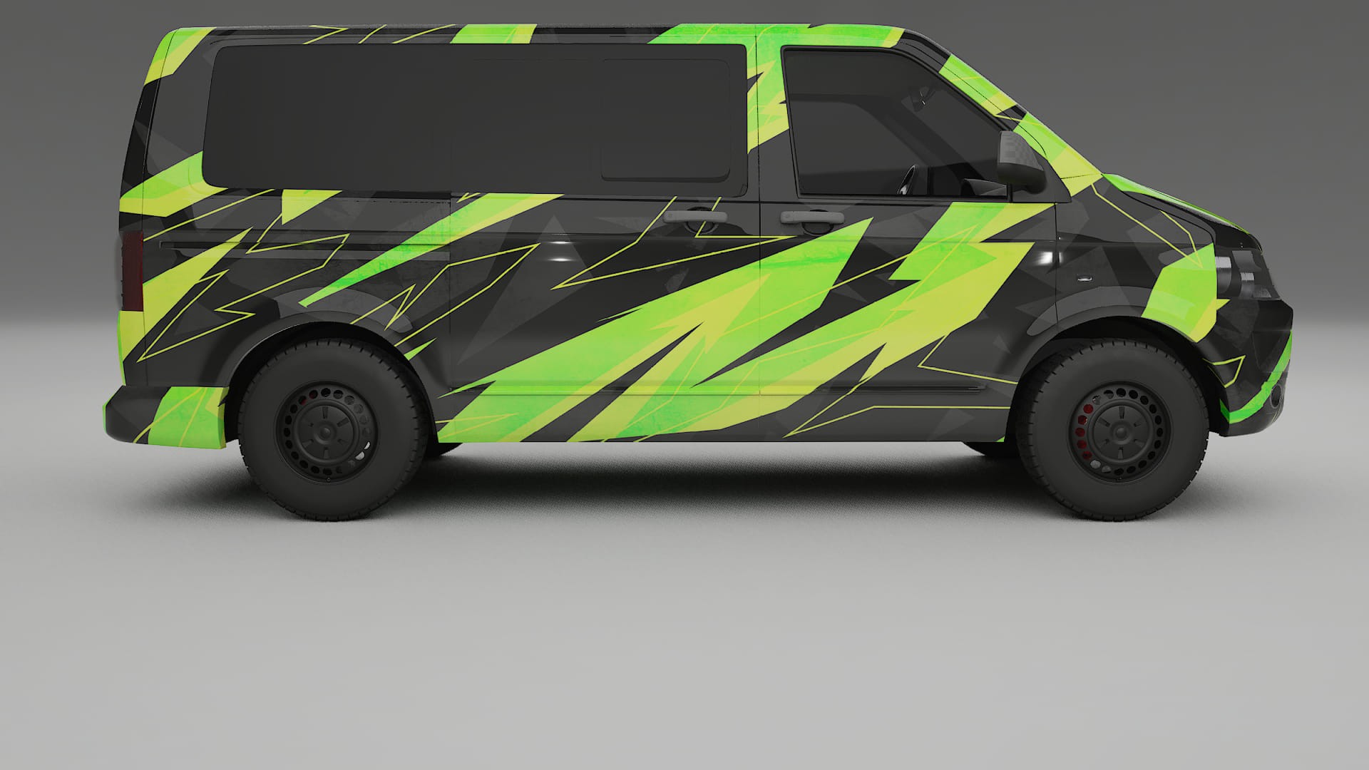 VW Transporter T5 Caravelle NINJA TURTLES – Kit Wrap PPF Personalizzato in Pellicola Poliuretanica Stampabile