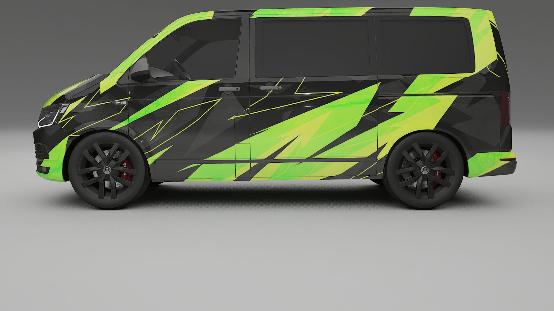 VW Transporter T6 Multivan NINJA TURTLES – Kit Wrap PPF Personalizzato in Pellicola Poliuretanica Stampabile