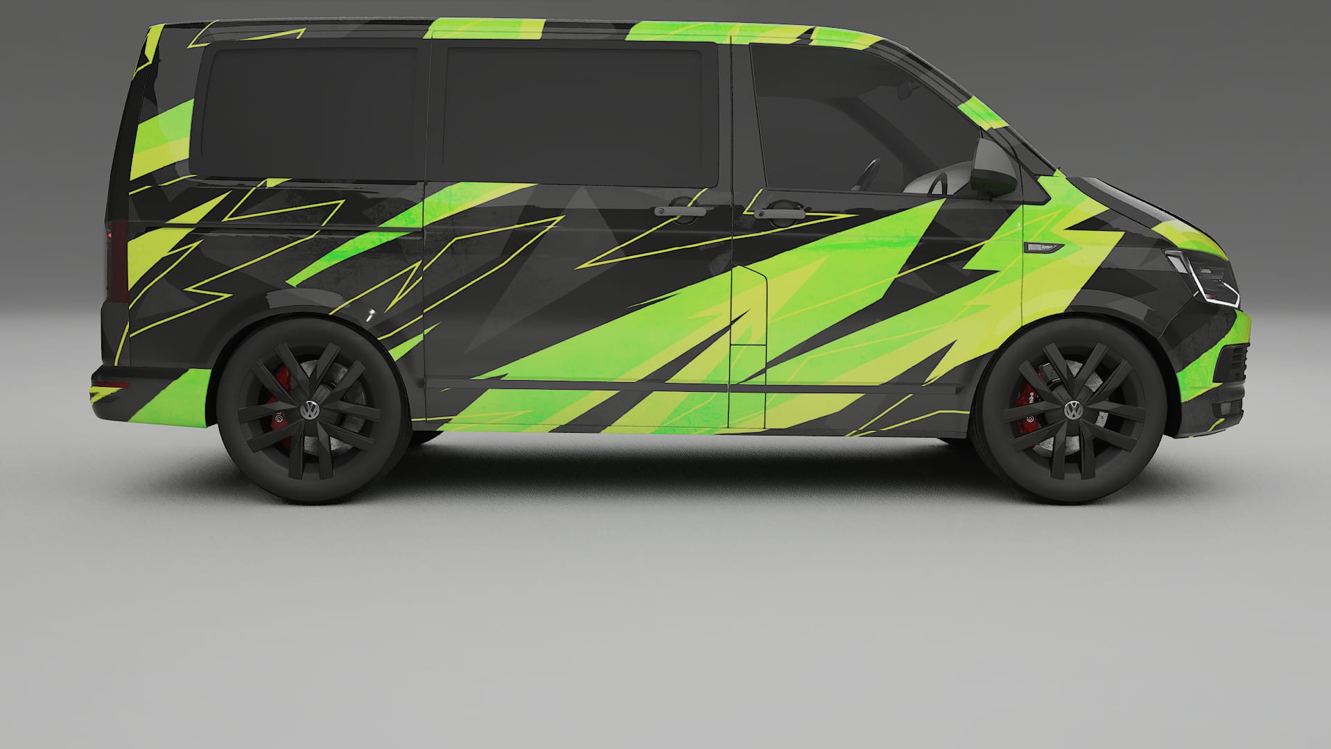 VW Transporter T6 Multivan NINJA TURTLES – Kit Wrap PPF Personalizzato in Pellicola Poliuretanica Stampabile