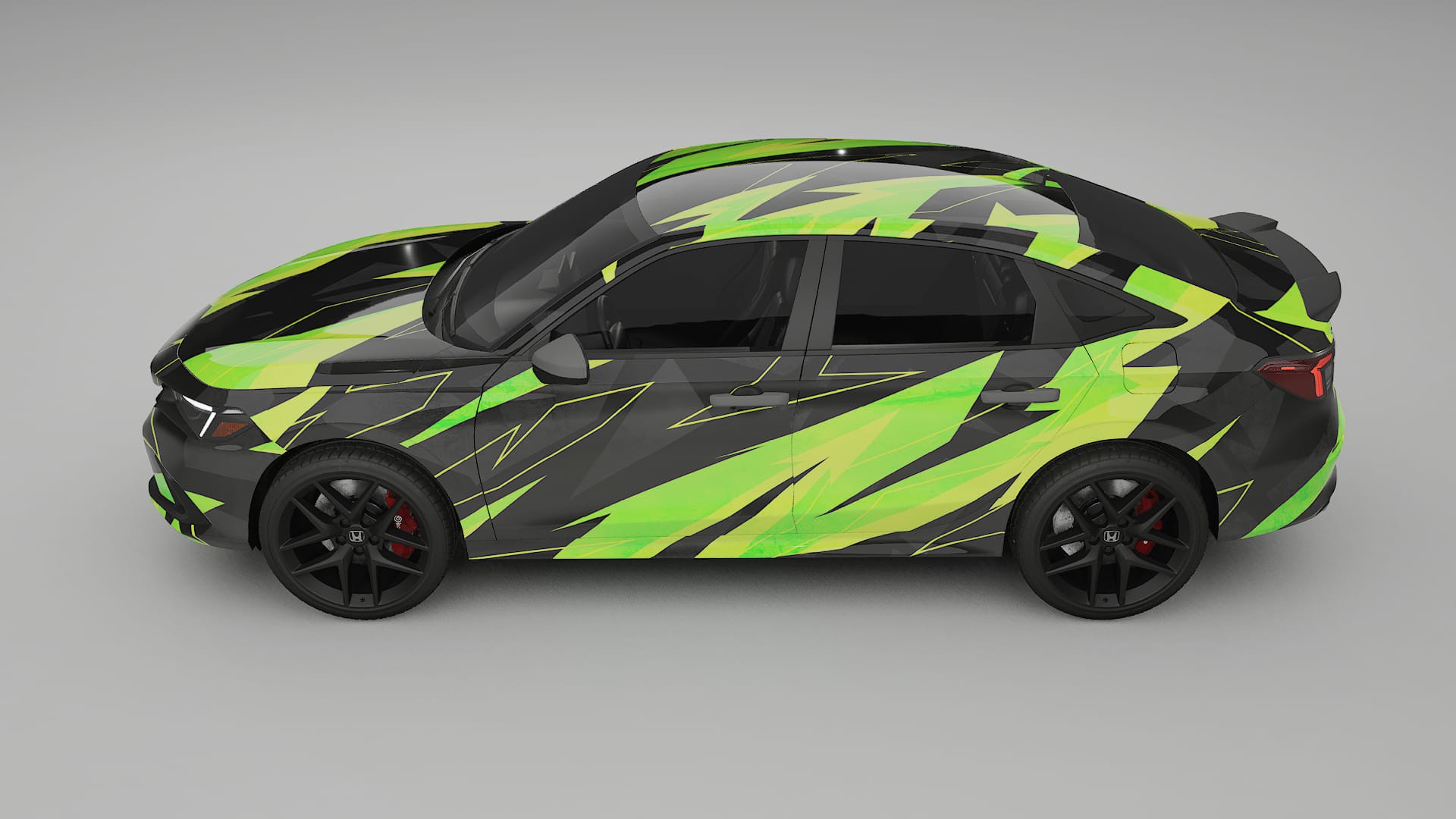 Honda Civic Si NINJA TURTLES – Kit Wrap PPF Personalizzato in Pellicola Poliuretanica Stampabile
