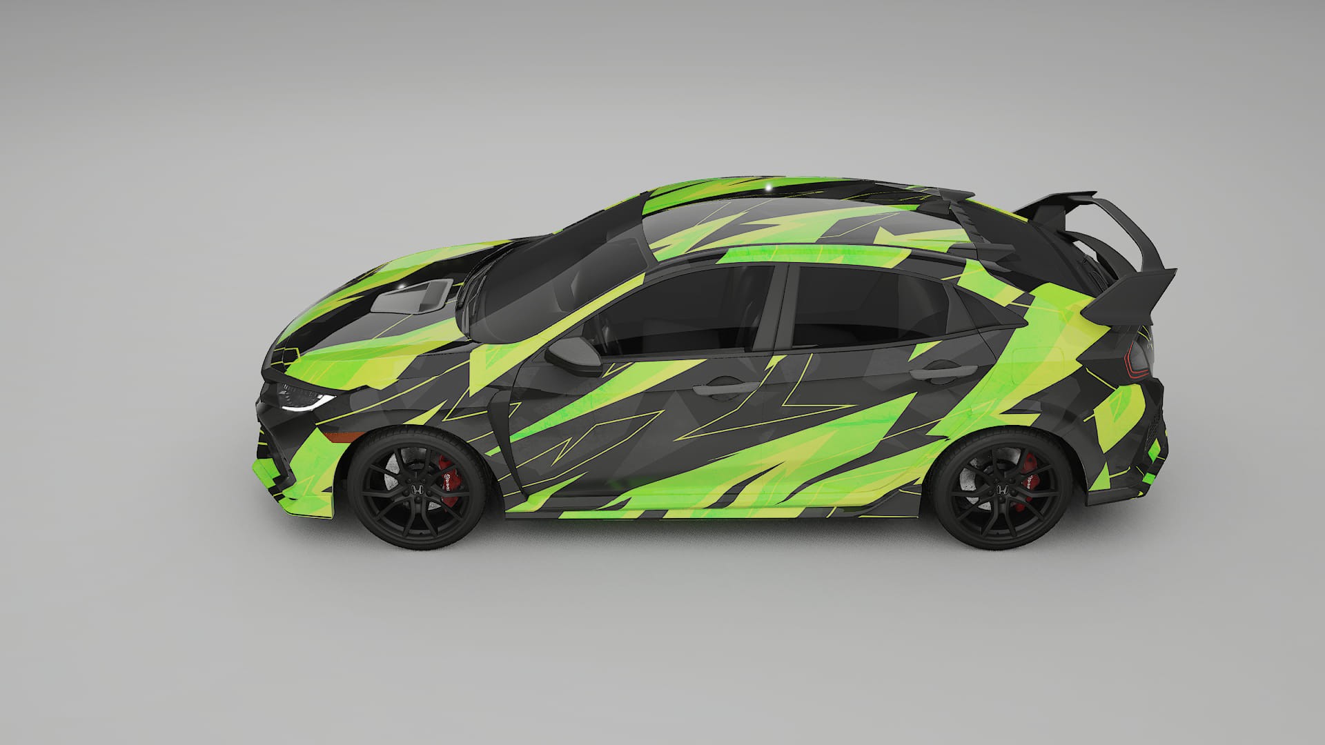 Honda Civic Type-R NINJA TURTLES – Kit Wrap PPF Personalizzato in Pellicola Poliuretanica Stampabile