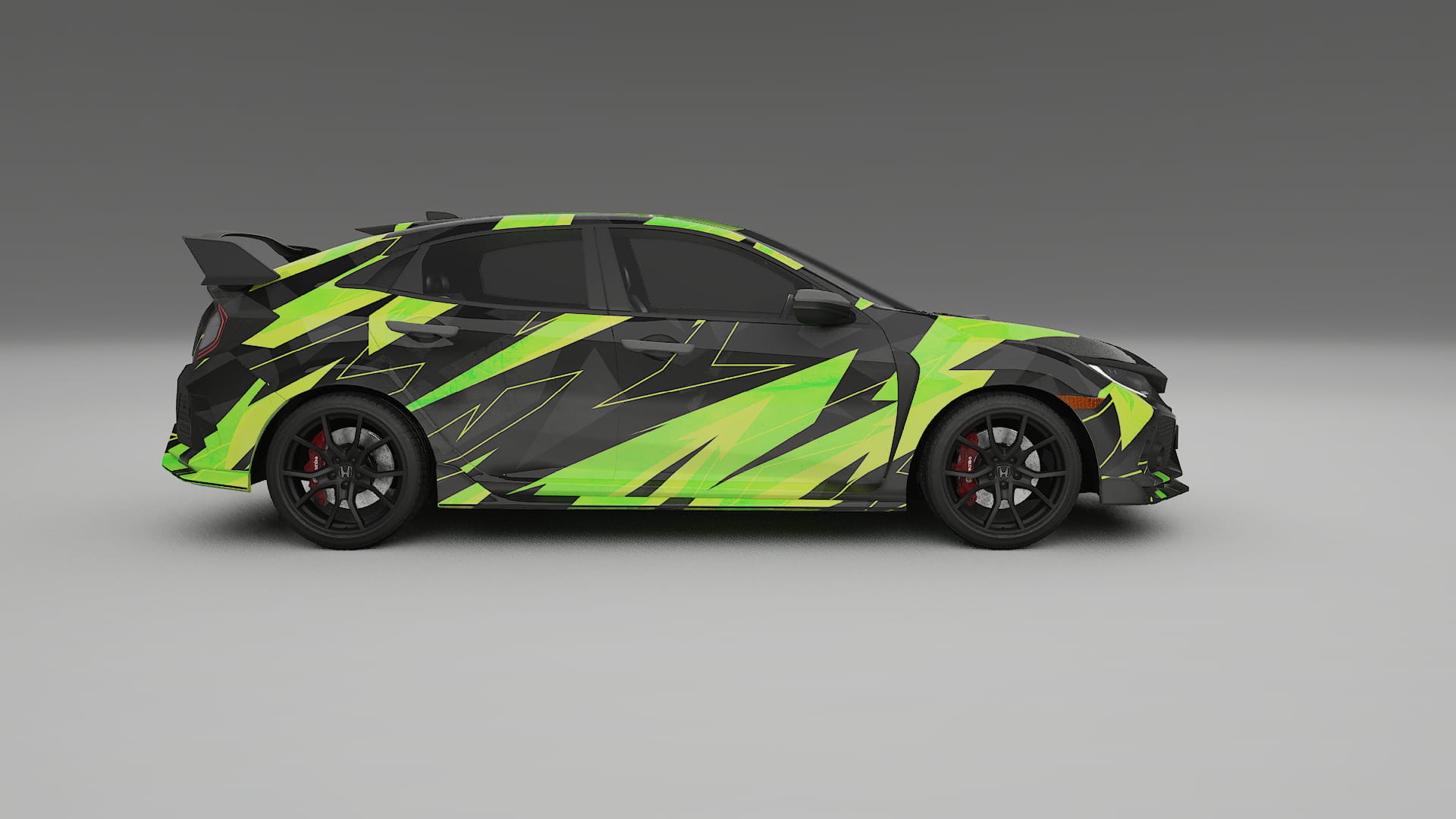 Honda Civic Type-R NINJA TURTLES – Kit Wrap PPF Personalizzato in Pellicola Poliuretanica Stampabile