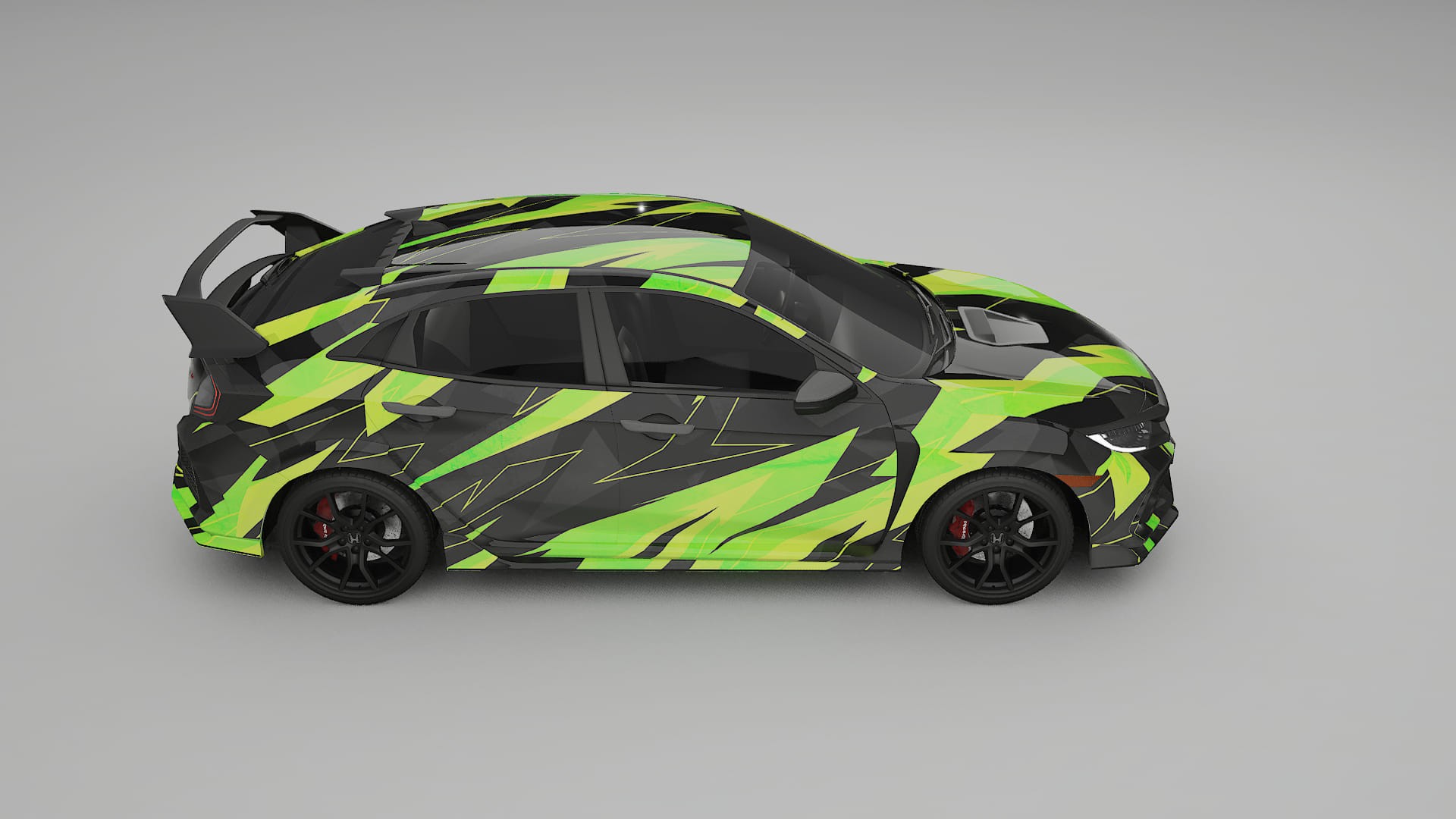 Honda Civic Type-R NINJA TURTLES – Kit Wrap PPF Personalizzato in Pellicola Poliuretanica Stampabile